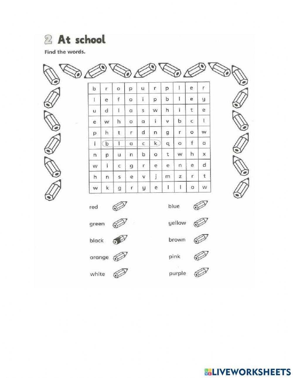 J1 wordsearch colours