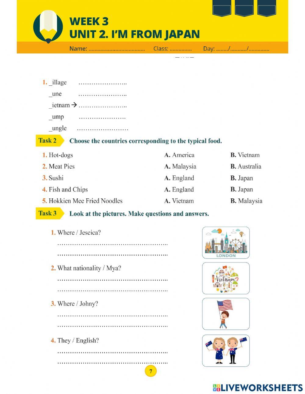 Greetings and Countries