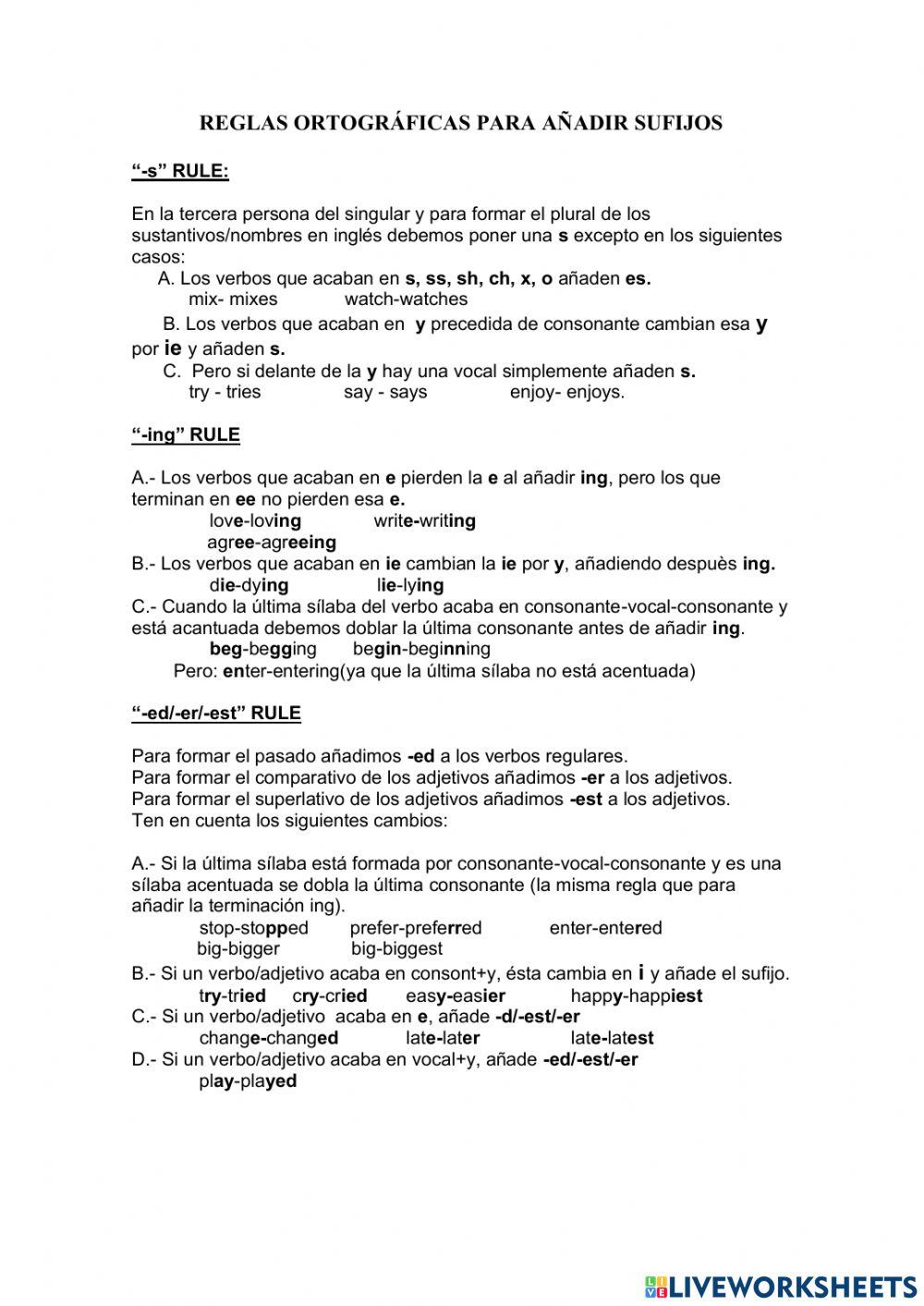 Spelling Rules Online Activity For 1 ESO Live Worksheets spelling-rules-online-activity-for-1-eso-live-worksheets