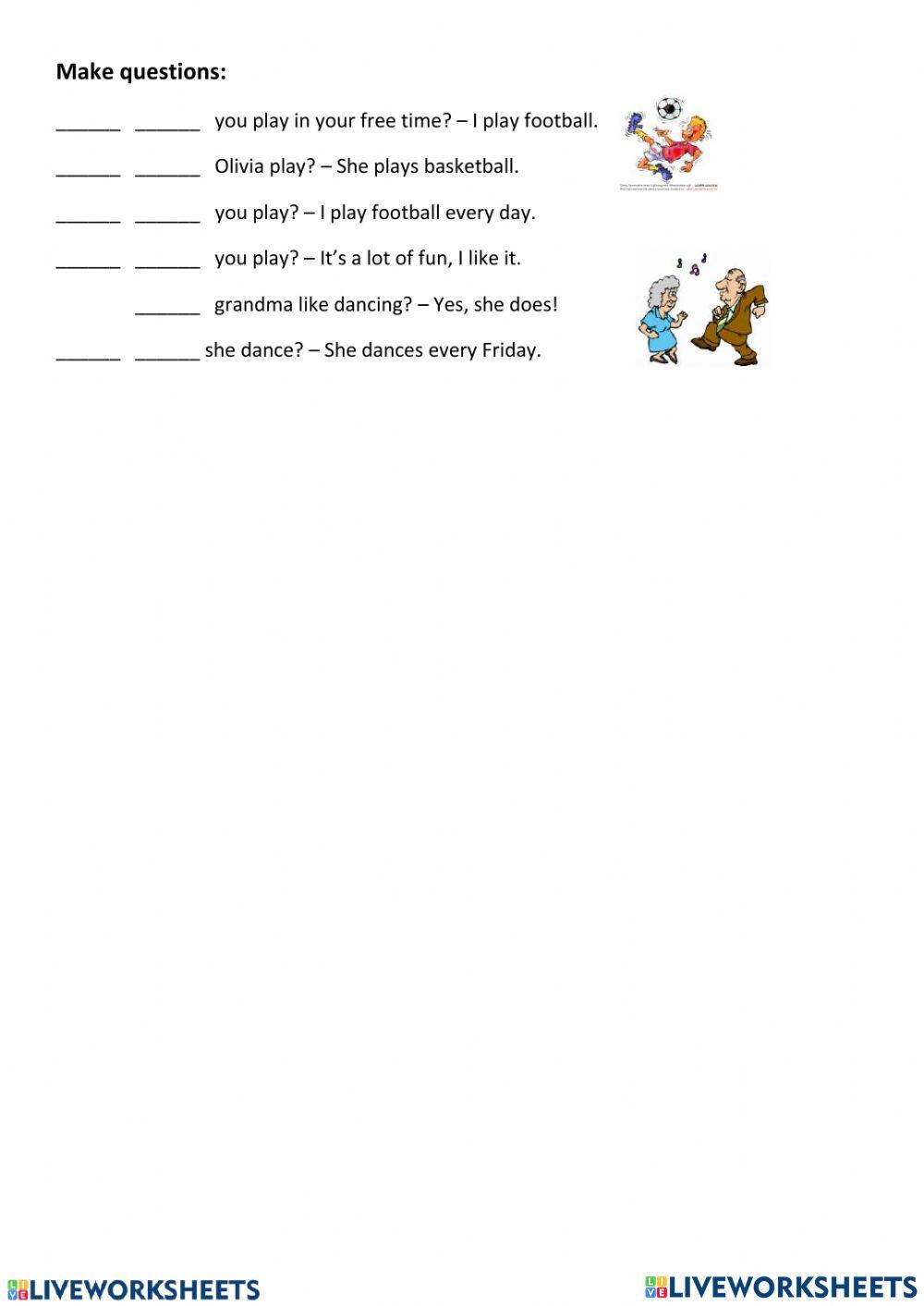 Simple present questions