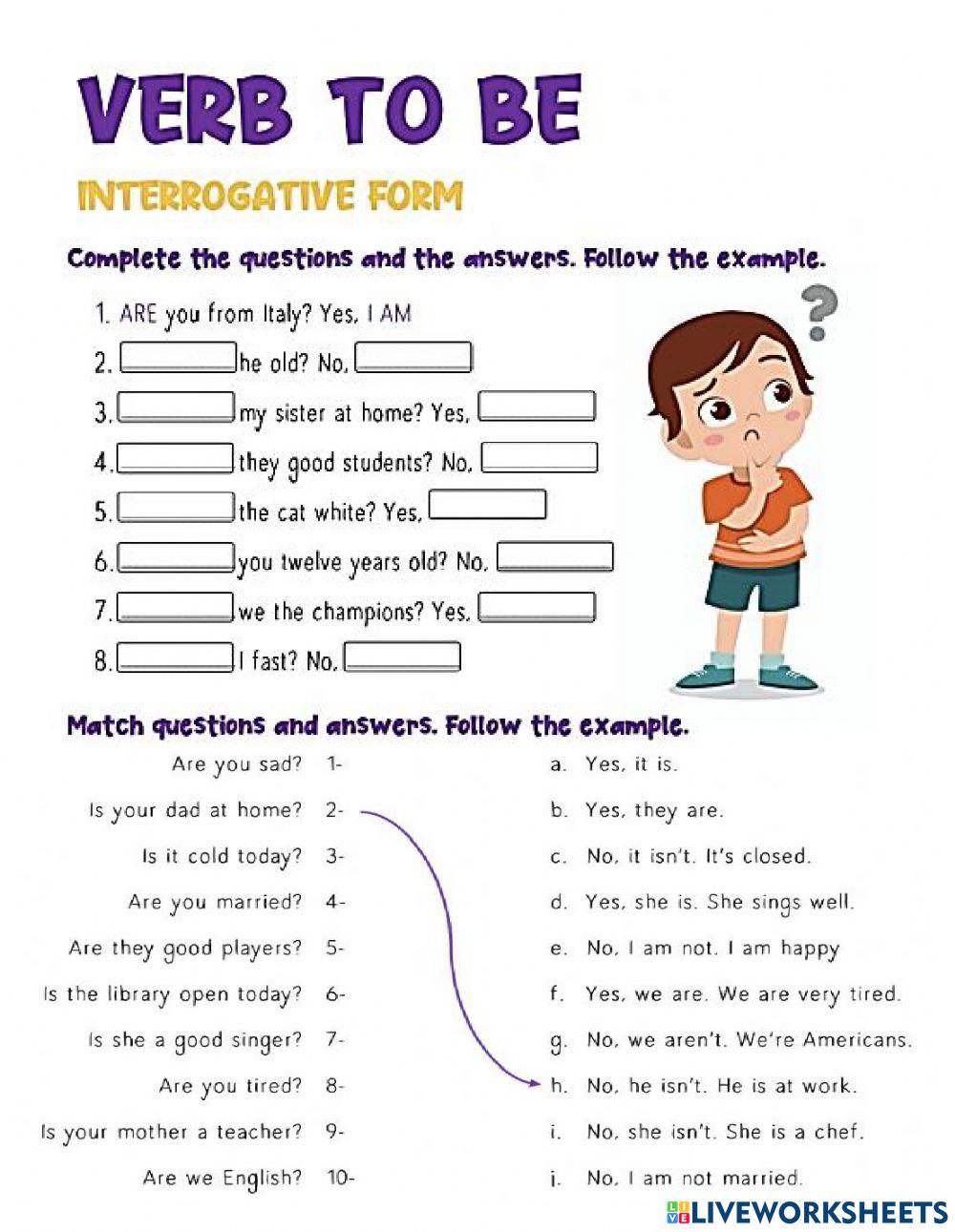 Simple present verb to be