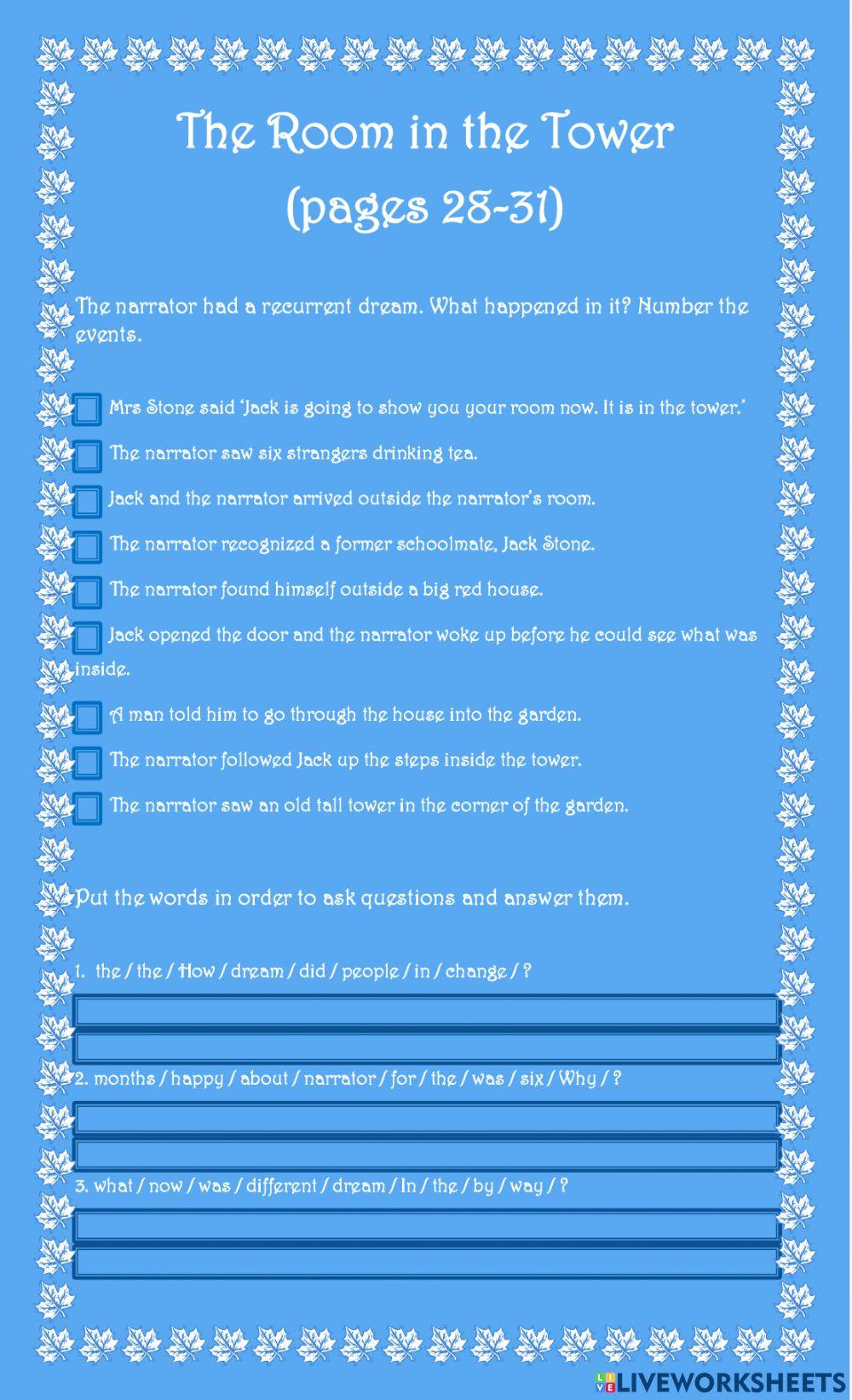 The Room in the Tower: pages 28-31