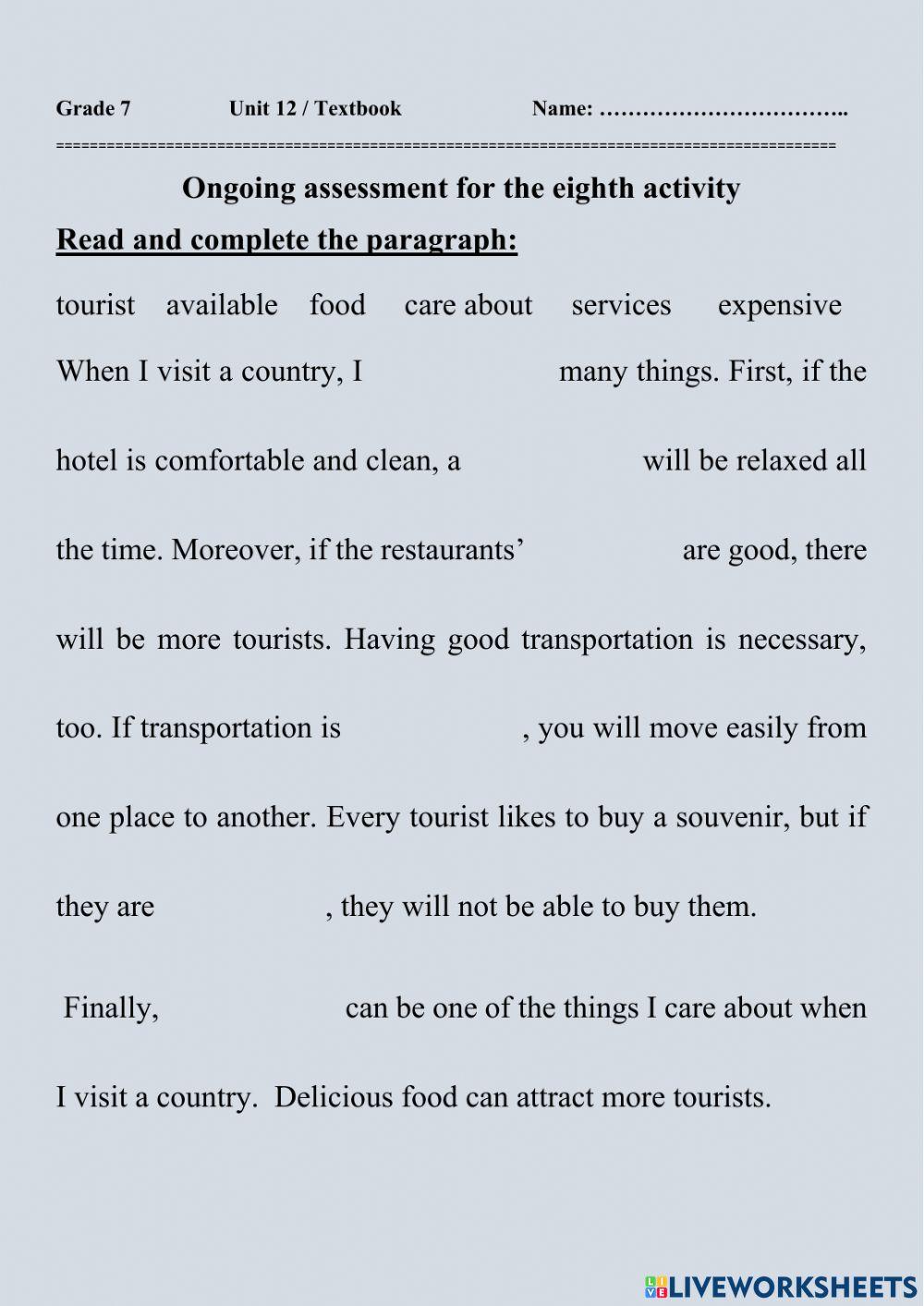 Unit 12-TextBook-G7-Activity8