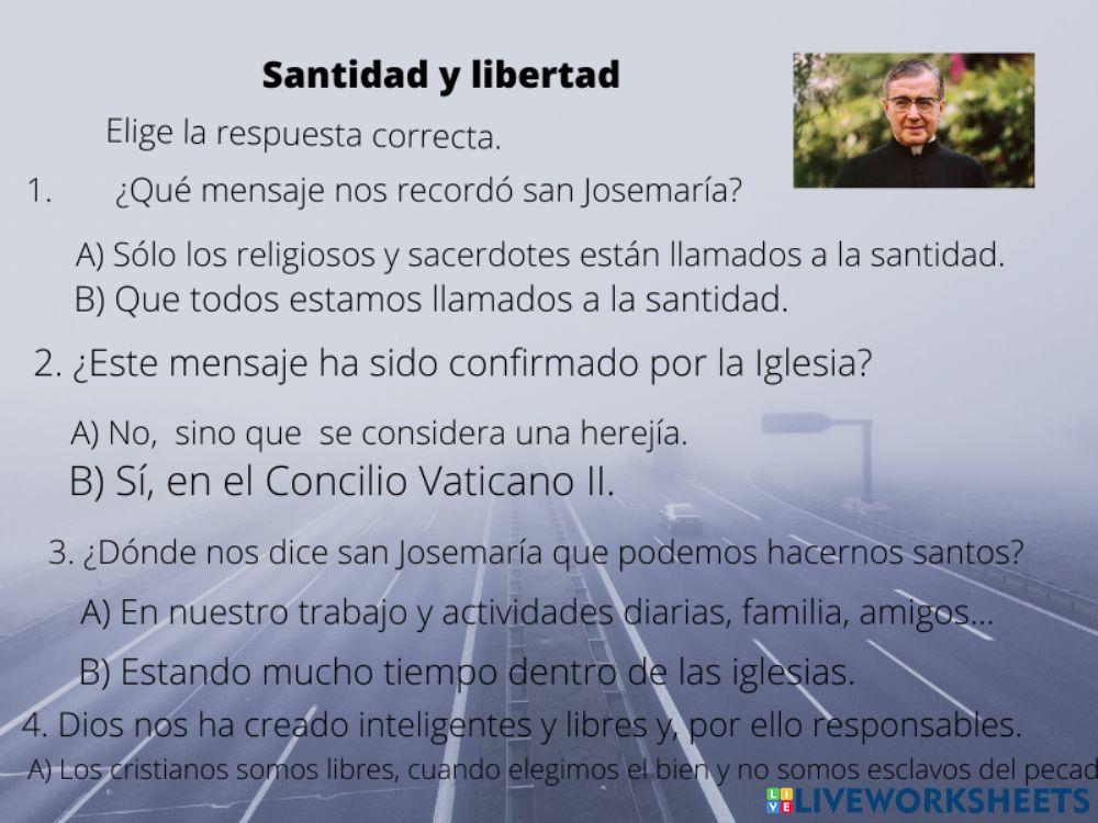 Santidad y libertad