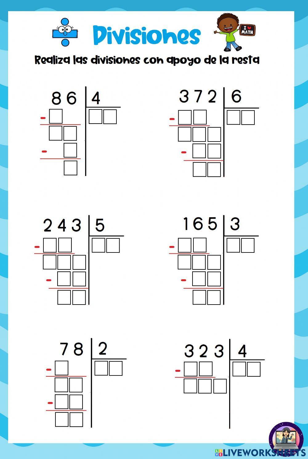 Dividiendo con resta