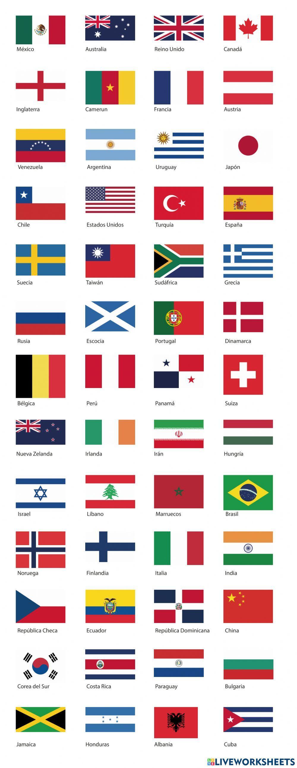 Banderas y nacionalidades