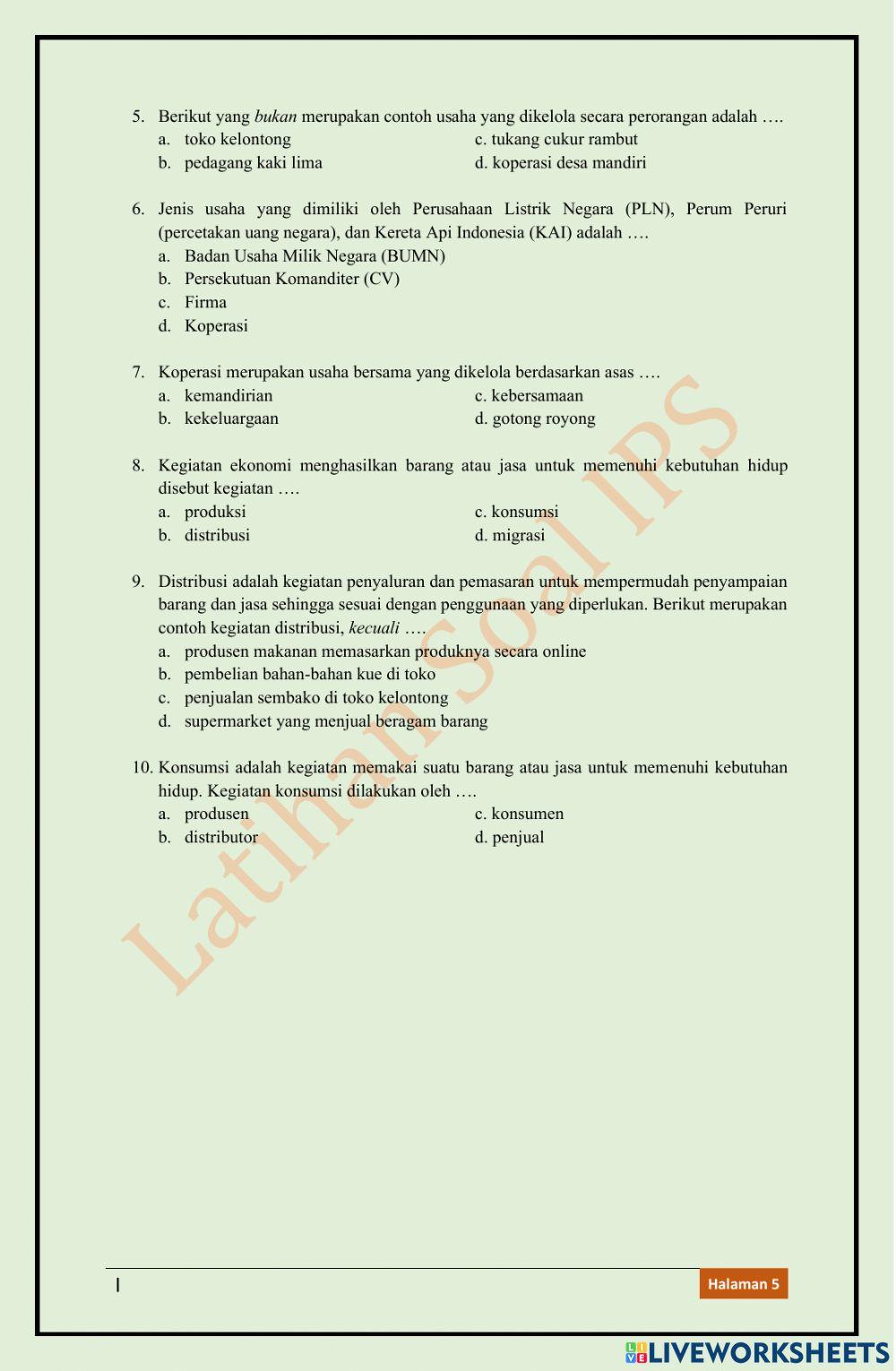 IPS KD 3.3 Tema 1 kelas 5