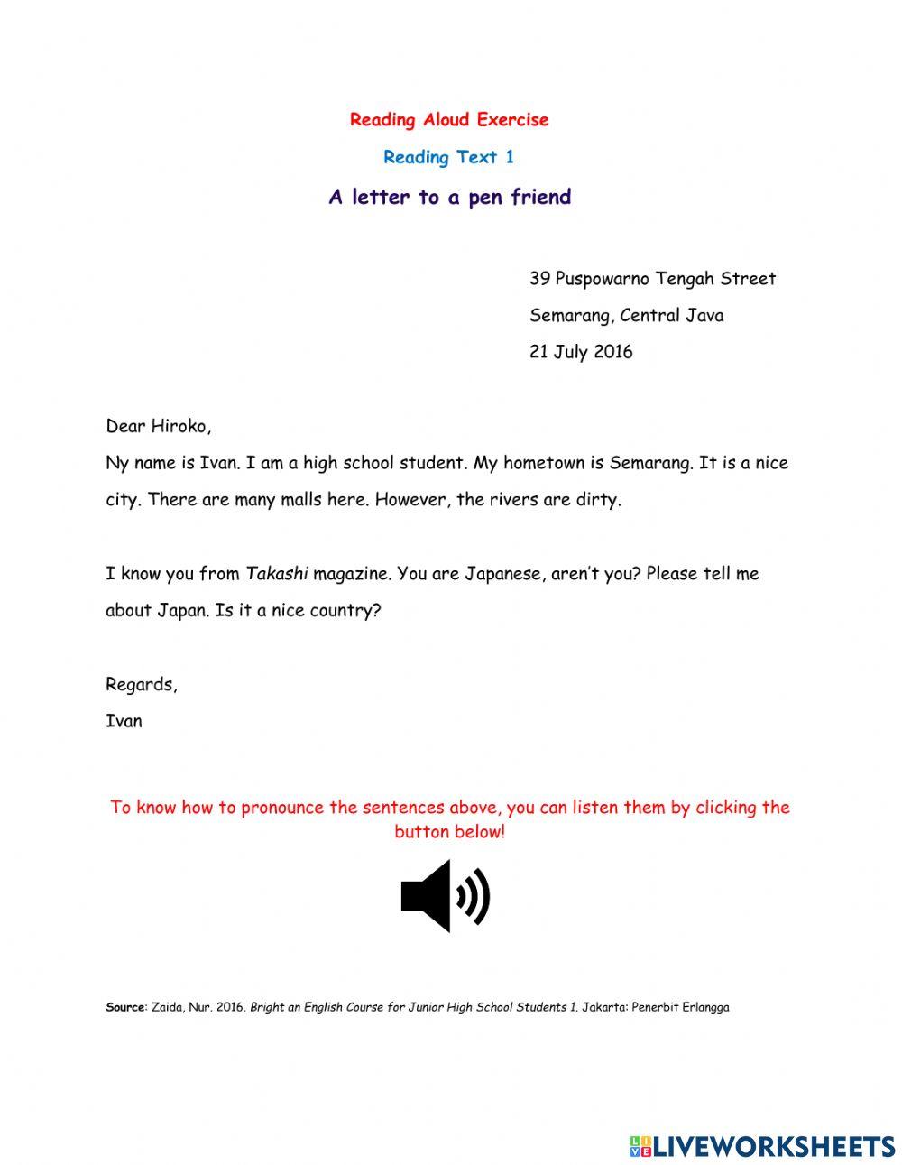 Reading Text 1 for Grade 7 Reading Text 1 for Grade 7
