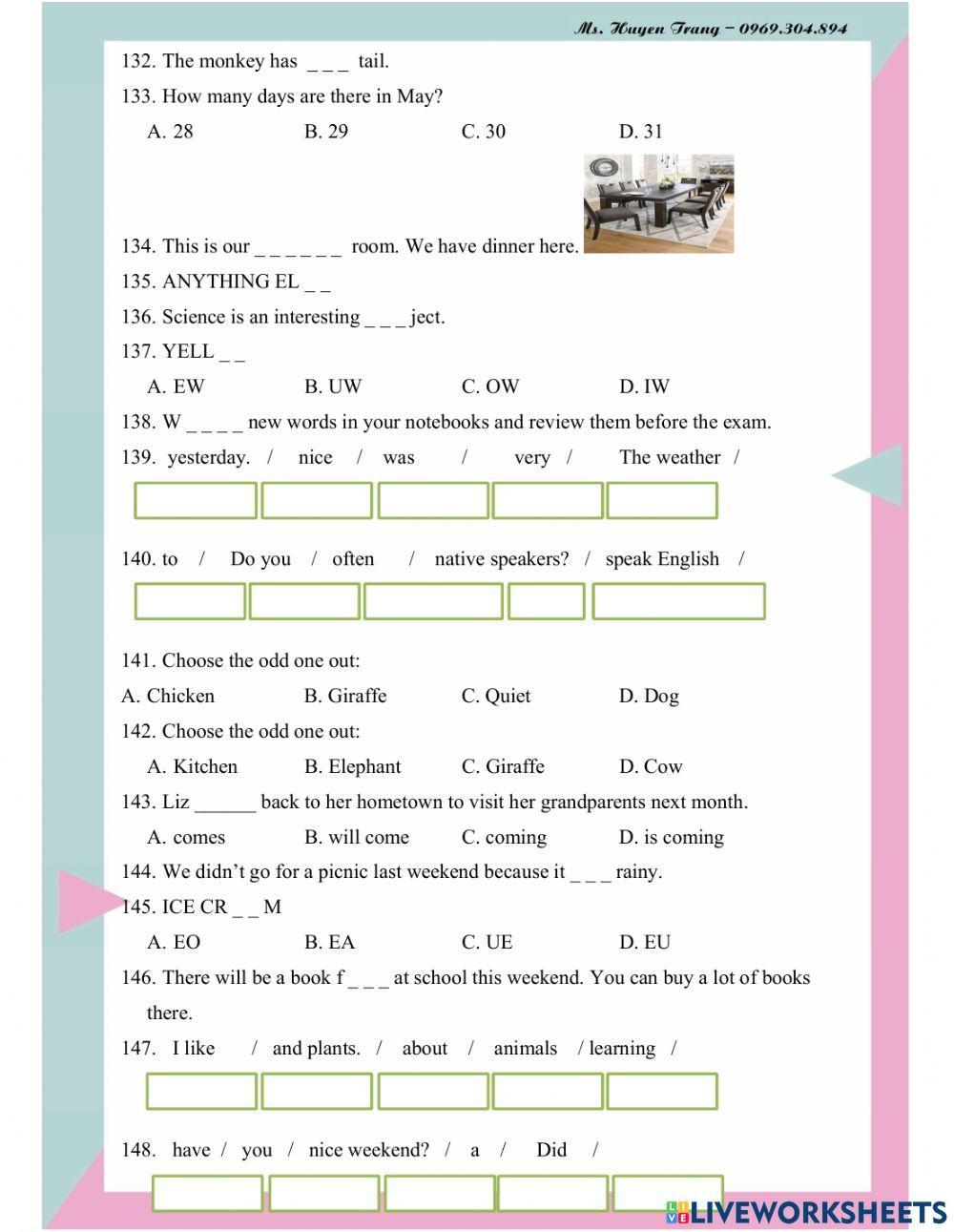 IOE 5 - CẤP TRƯỜNG (PHẦN 2)