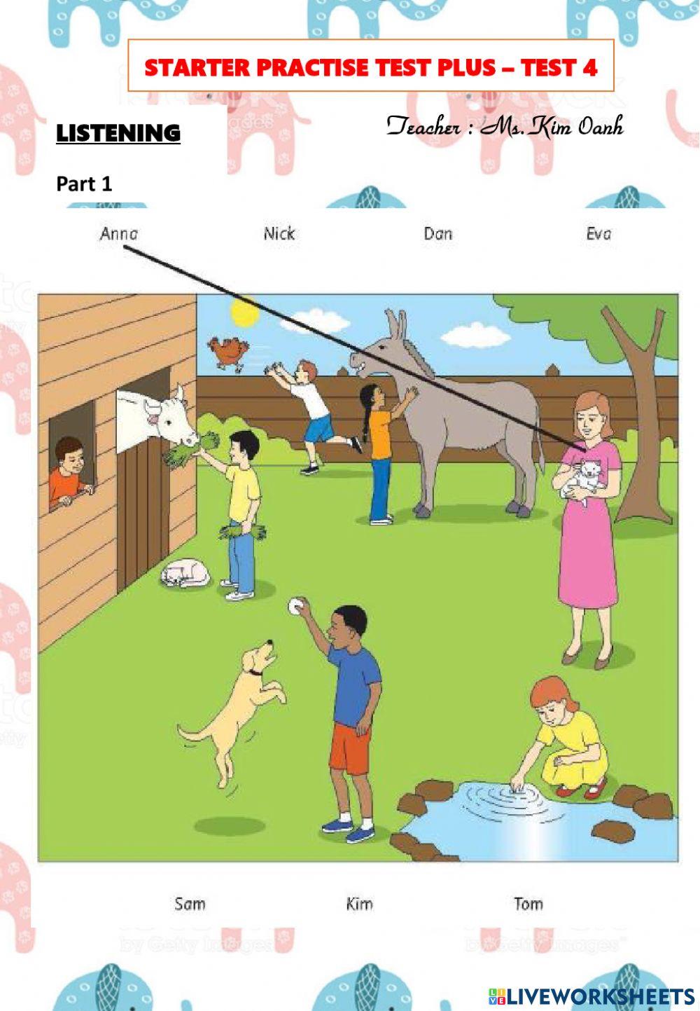 Starter Practise Test Plus Test 4