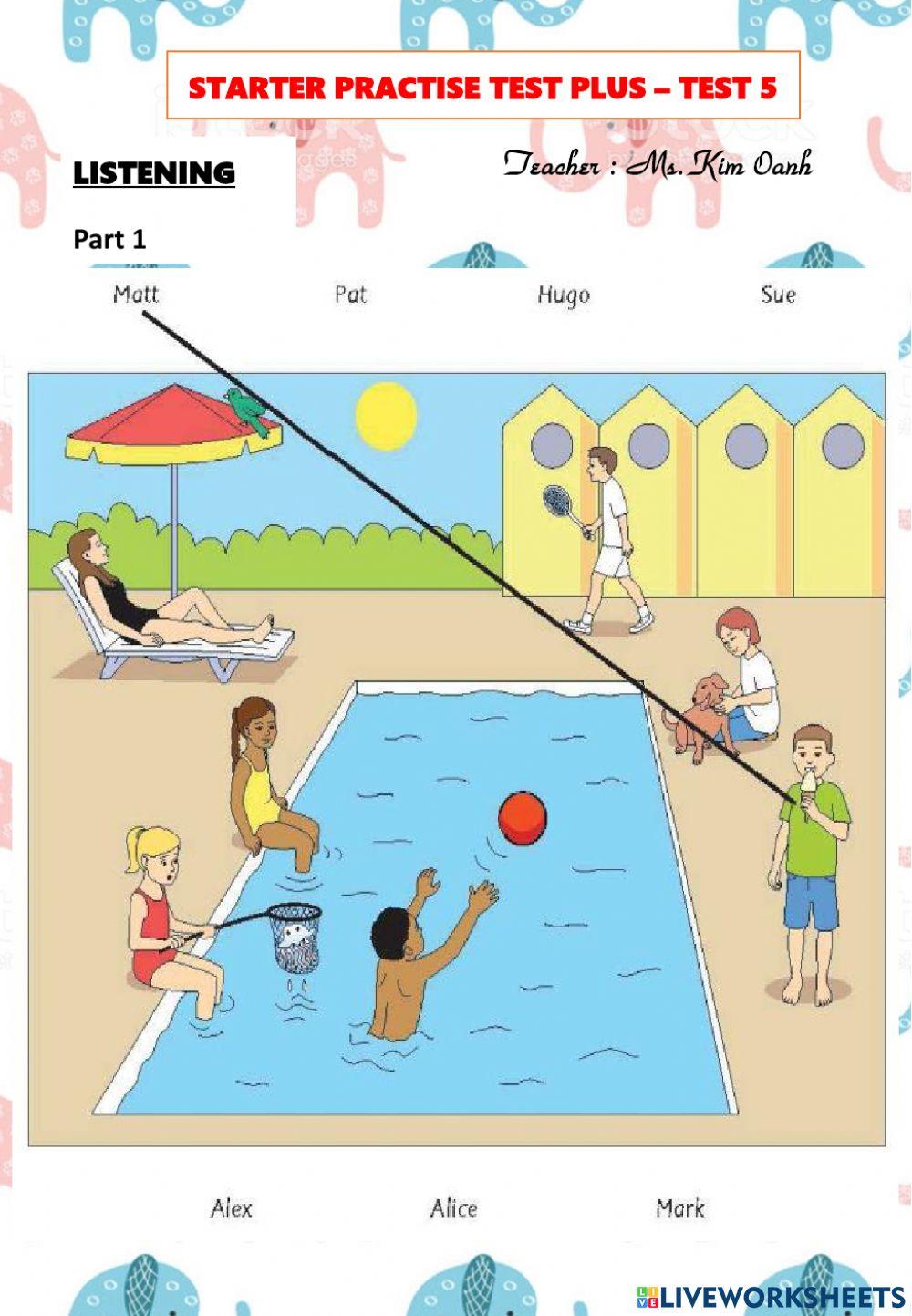 Starter Practise Test Plus Test 5