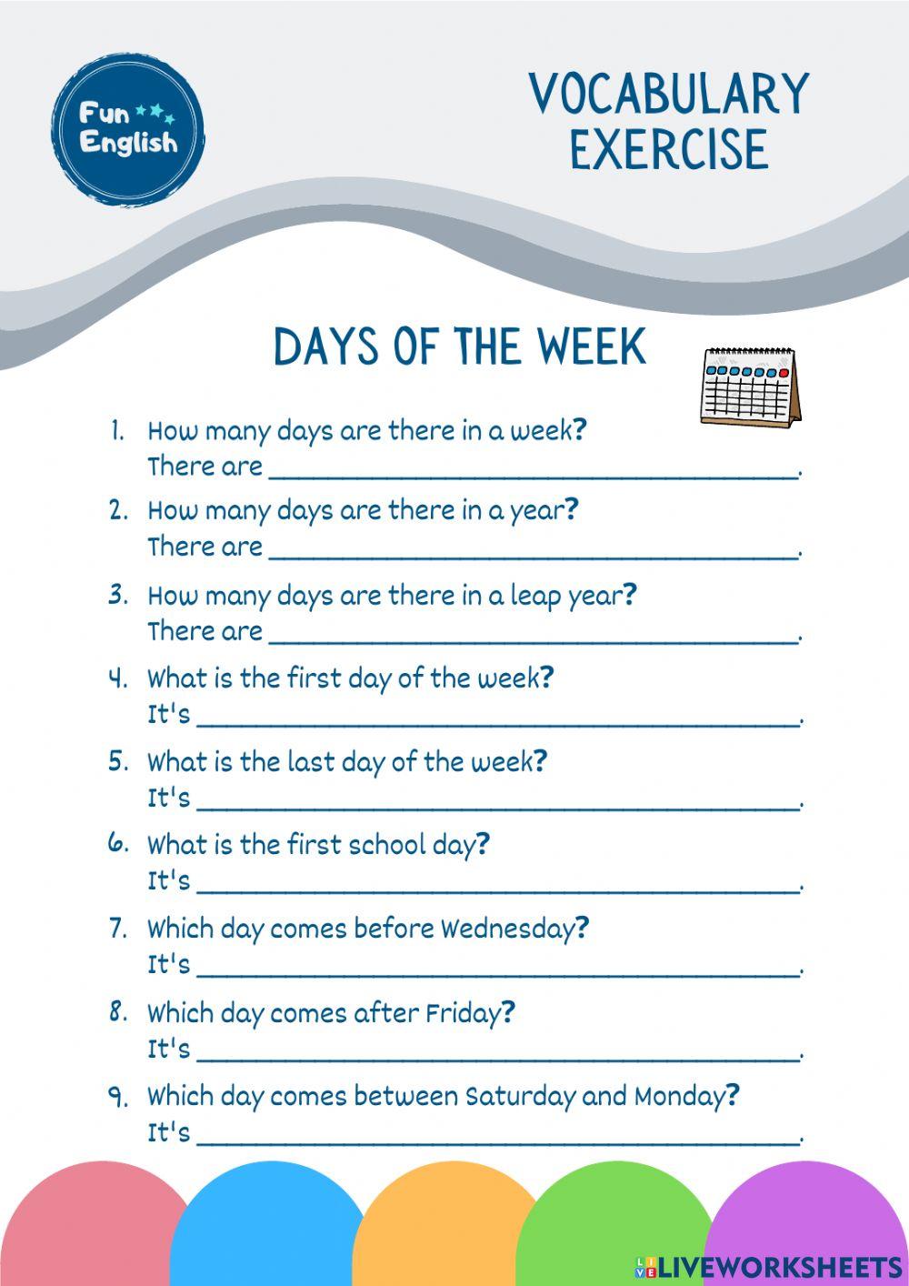 Days of The Week