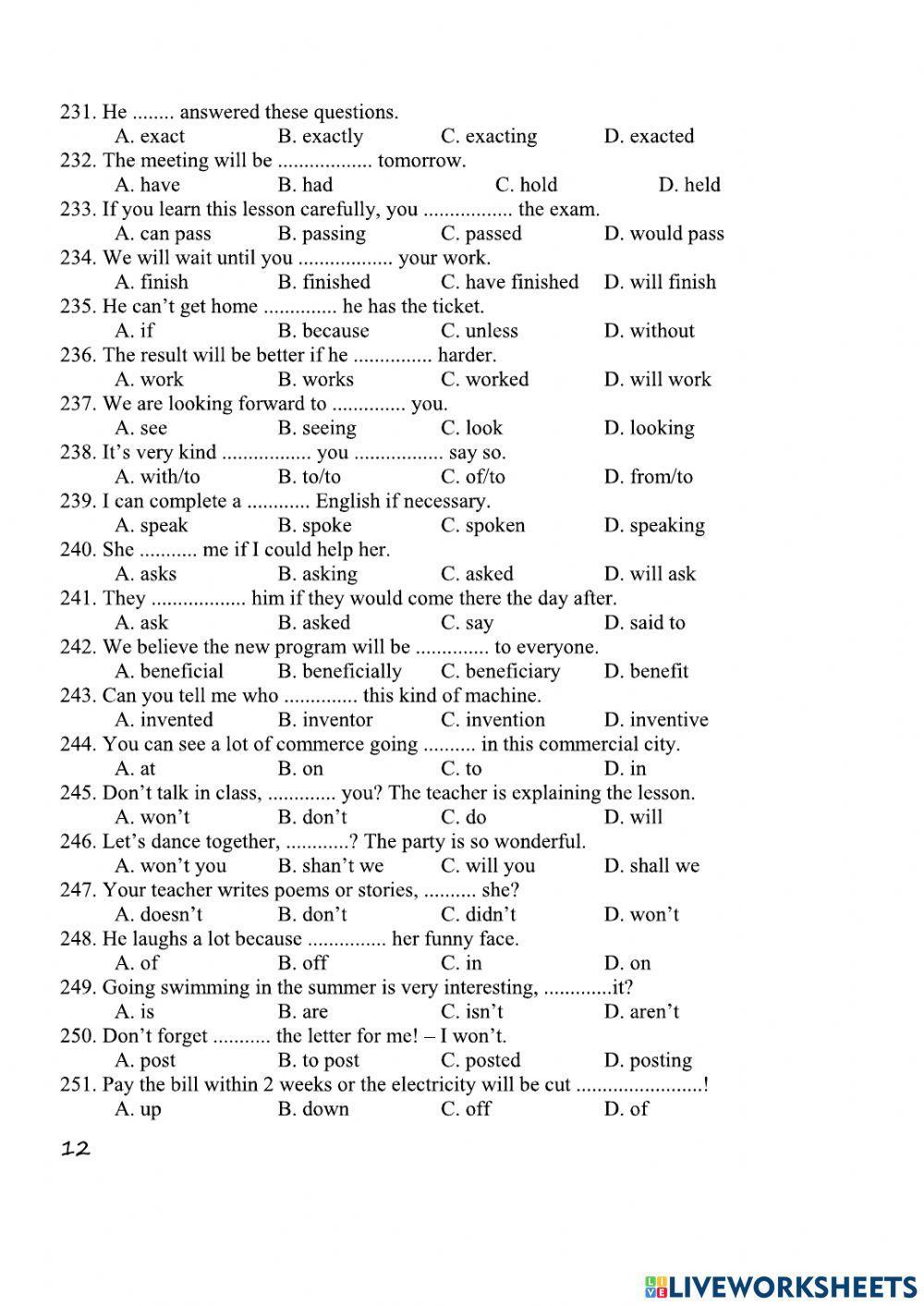 Practice for grade-12-3