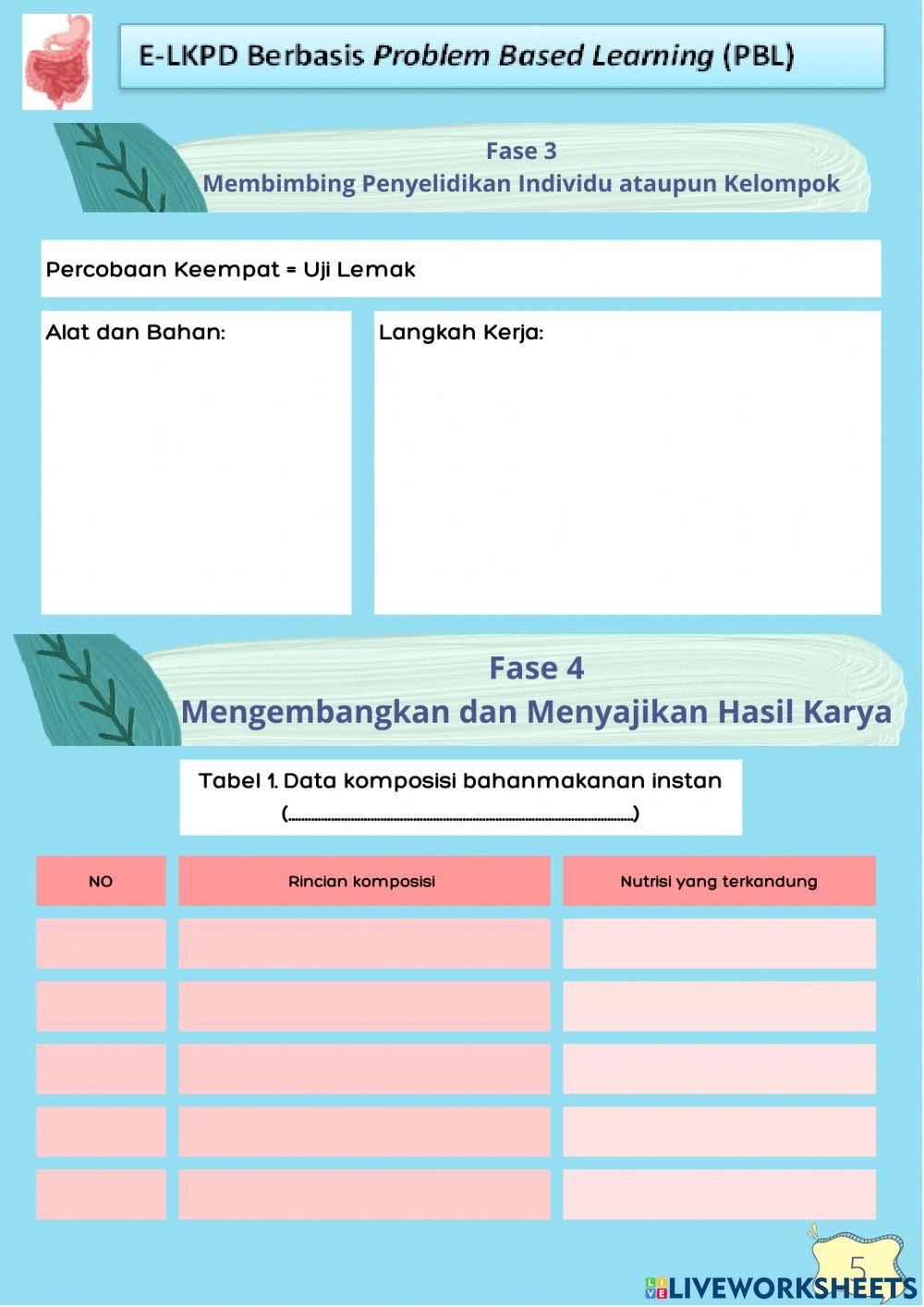 LKPD Kandungan Nutrisi