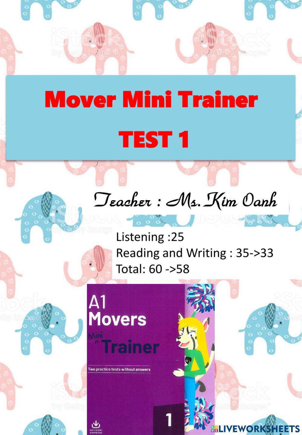 Movers Mini Test 1( trang 5,7,10,11,13,14,16,18,20,21,24,25,27,30,31,32,35,36)