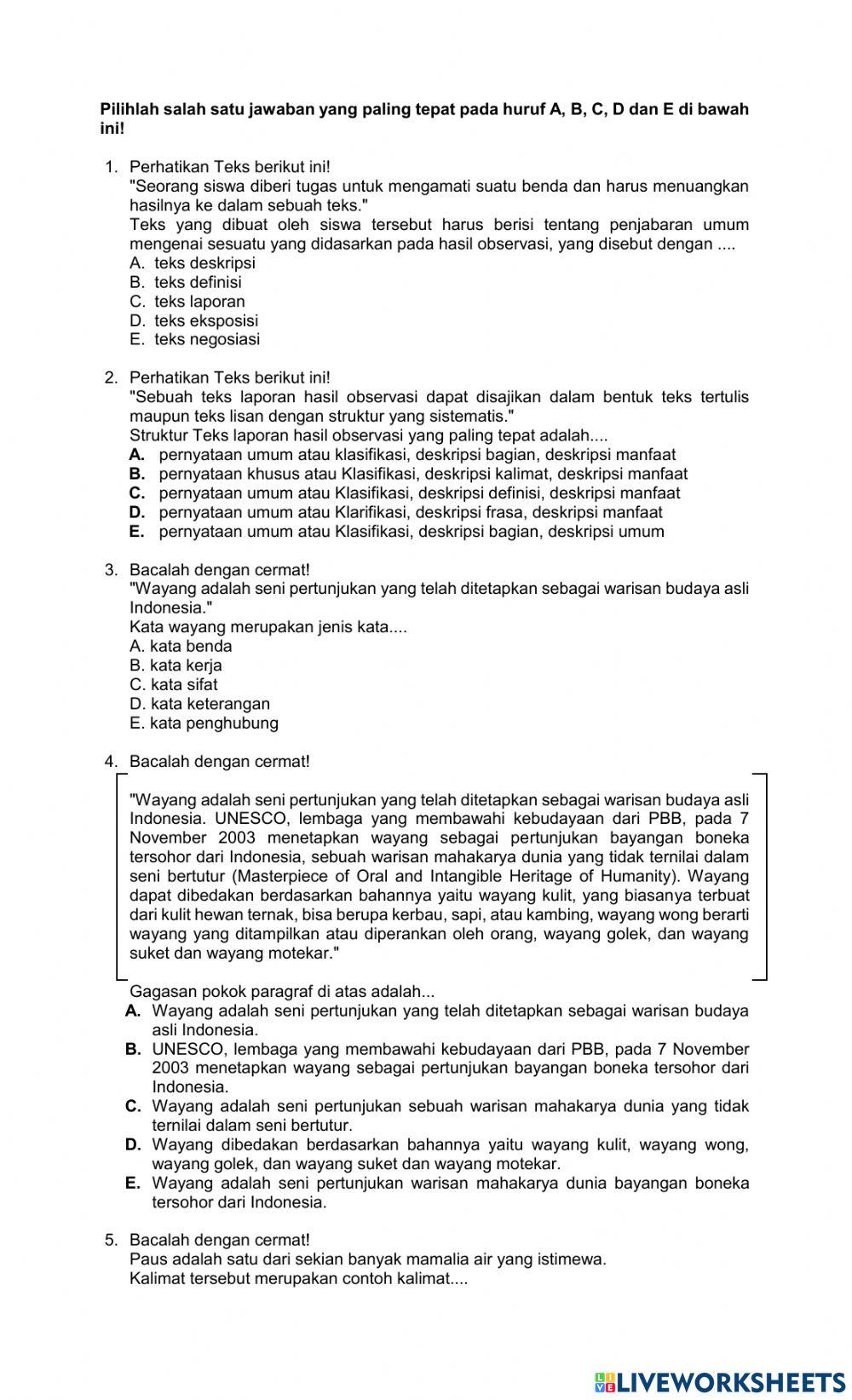 Observasi dan eksposisi