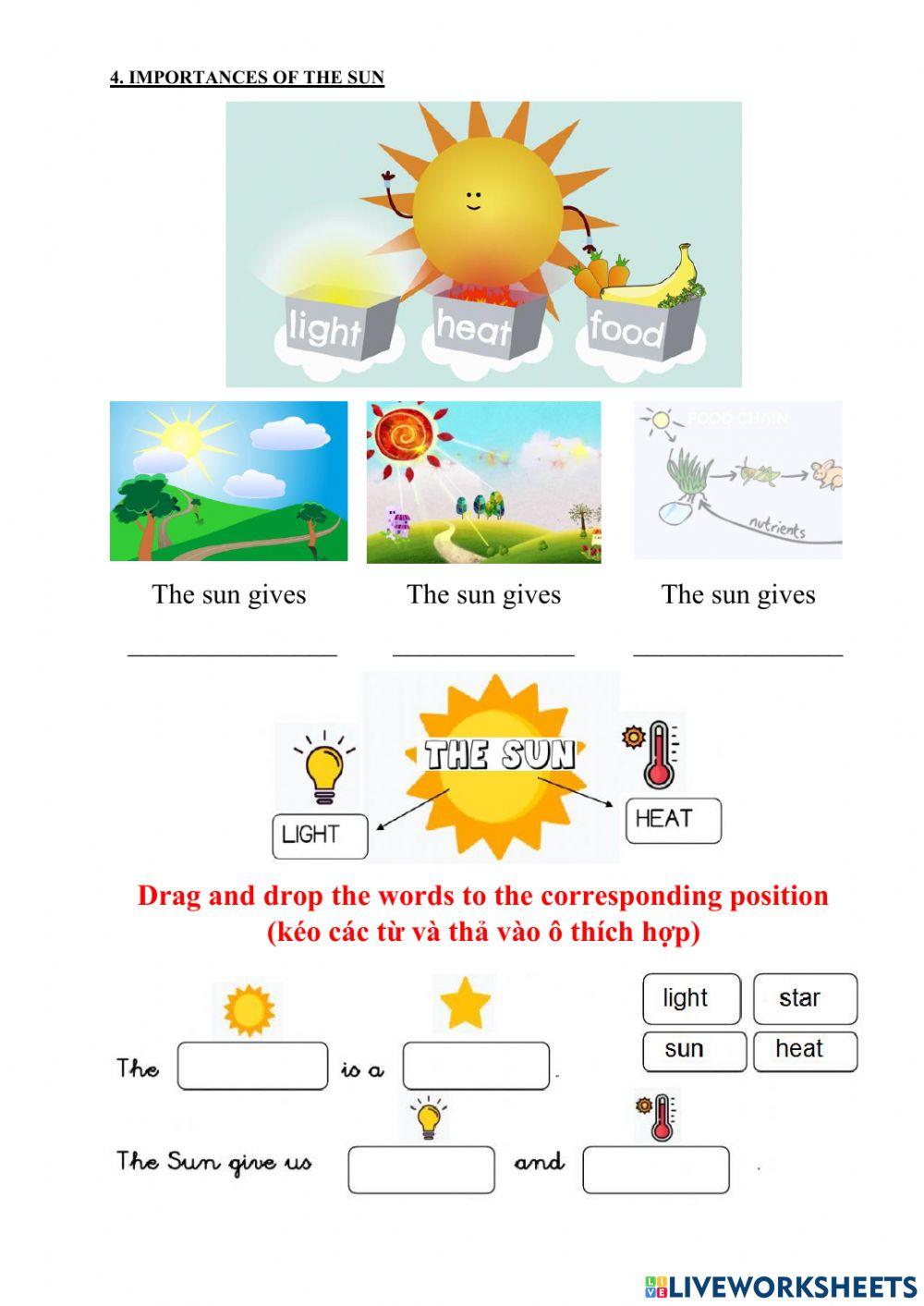 Lesson 2. the sun and the moon