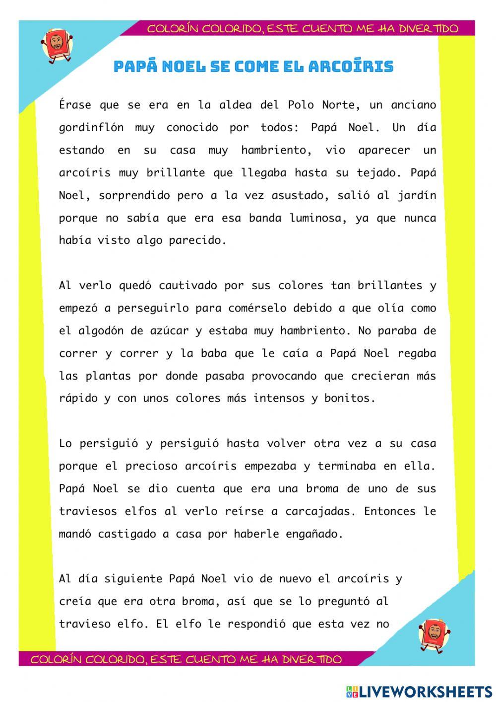 Papá Noel se come el arcoíris