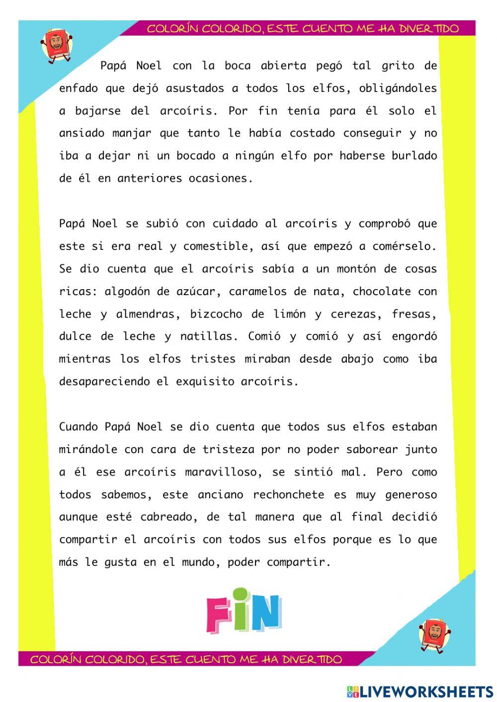 Papá Noel se come el arcoíris