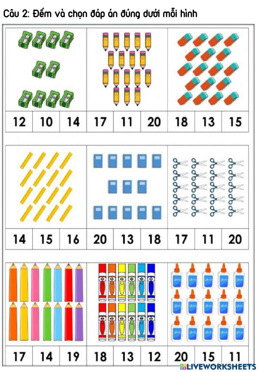 Đếm số lượng đồ vật