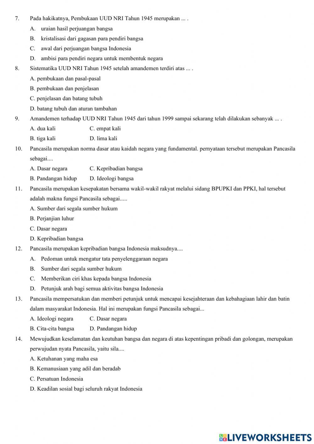 Memahami kedudukan dan fungsi pancasila