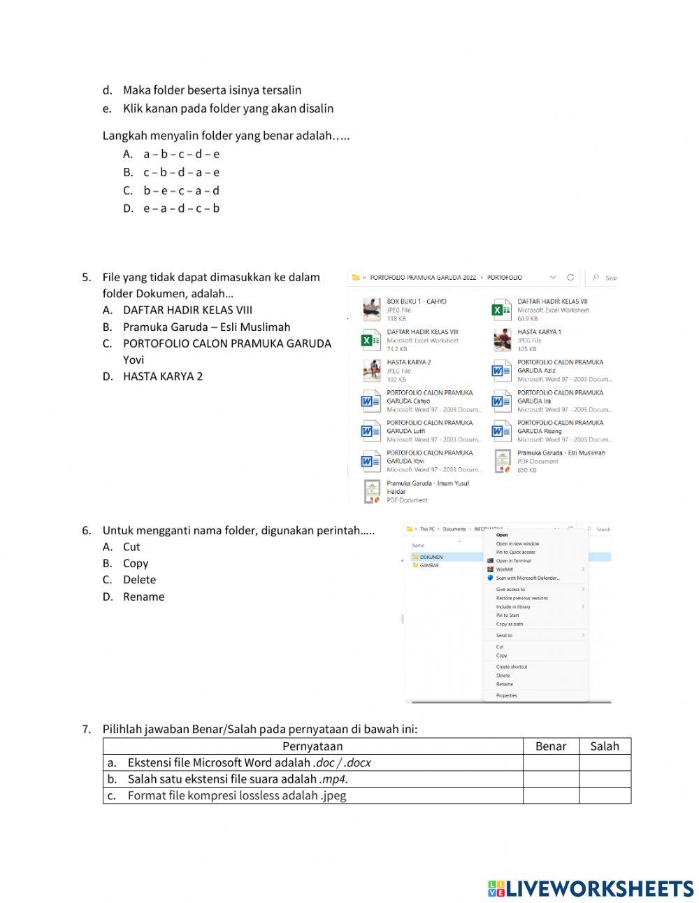 Pengelolaan Folder dan File