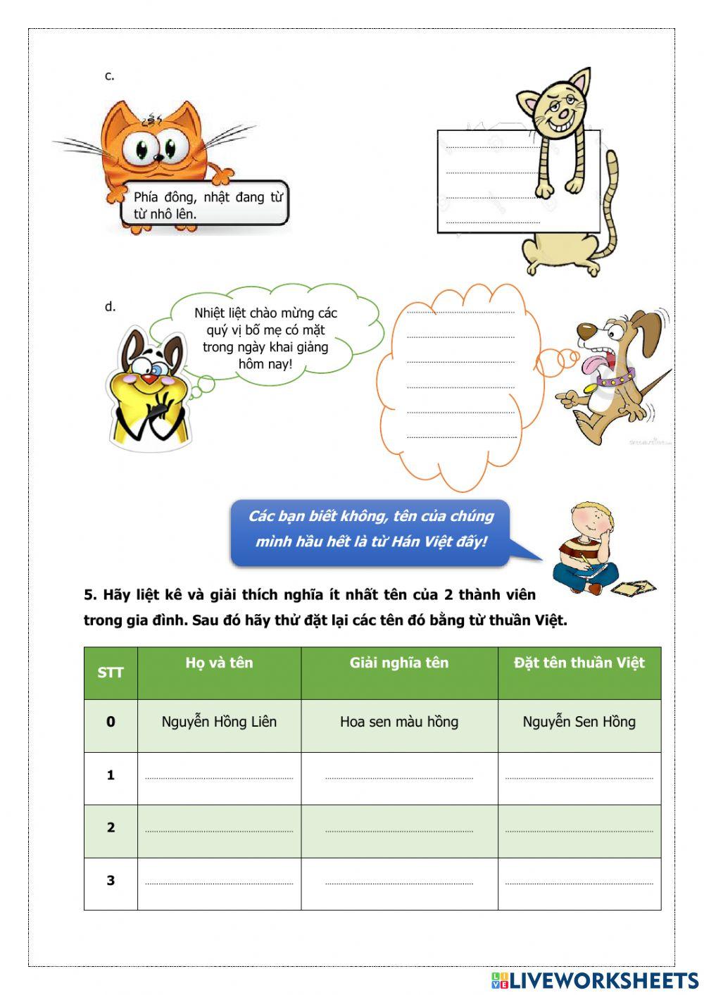 Buổi 1 - Từ tiếng Việt và các nguồn gốc khác nhau