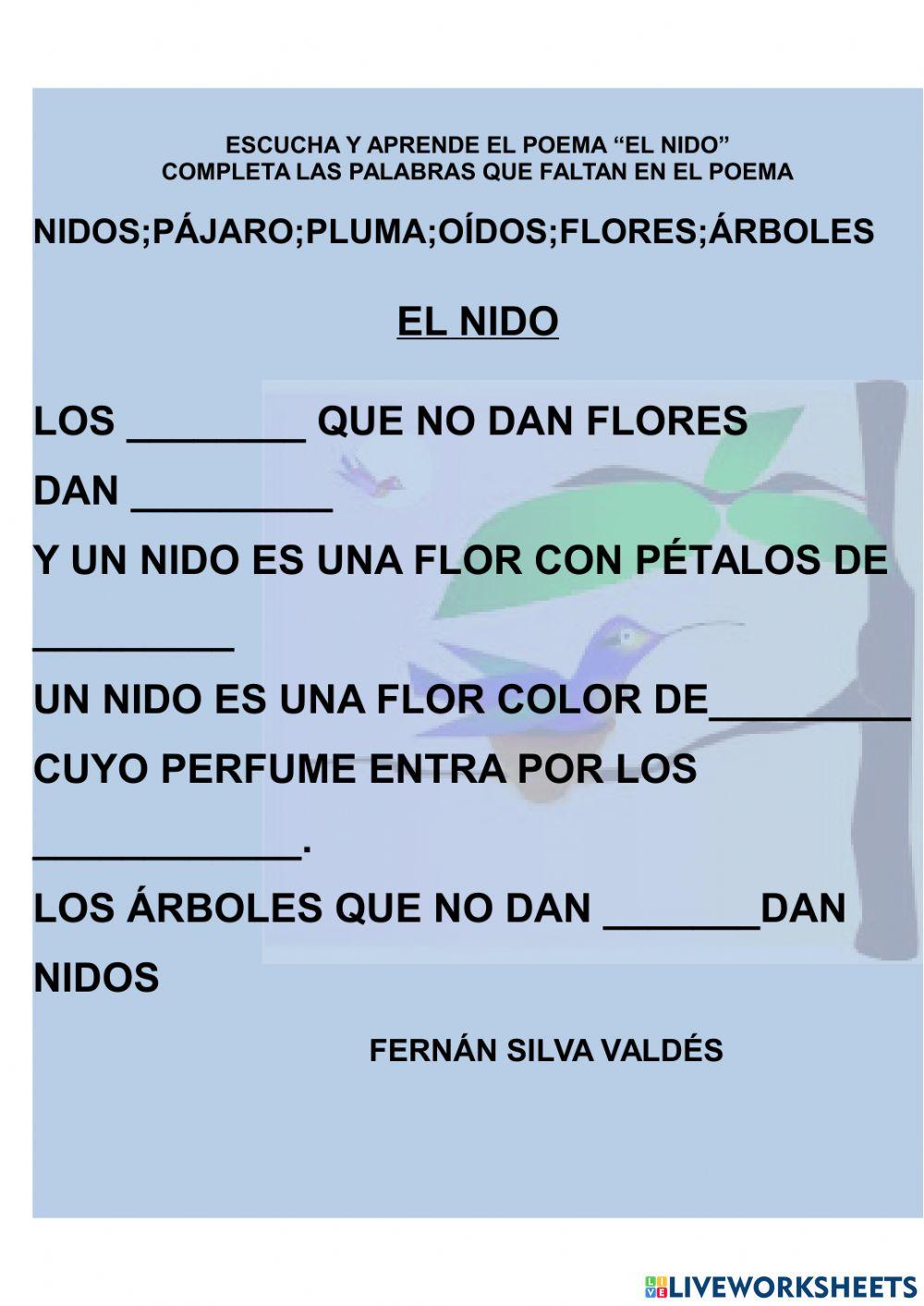 Poema El nido