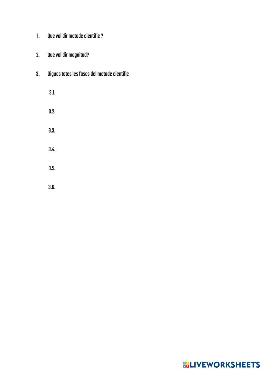 TEMA 1 FISICA i QUIMICA DEFINICIONS