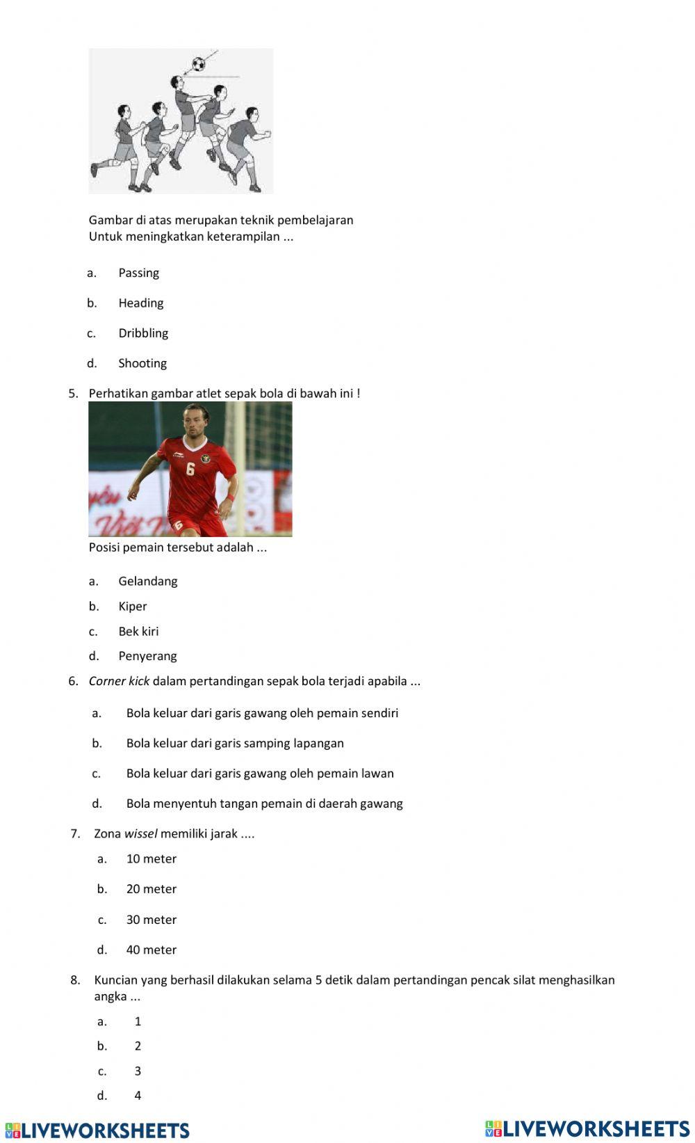 Penilaian harian 1 smtr 1 PJOK 2022-2023