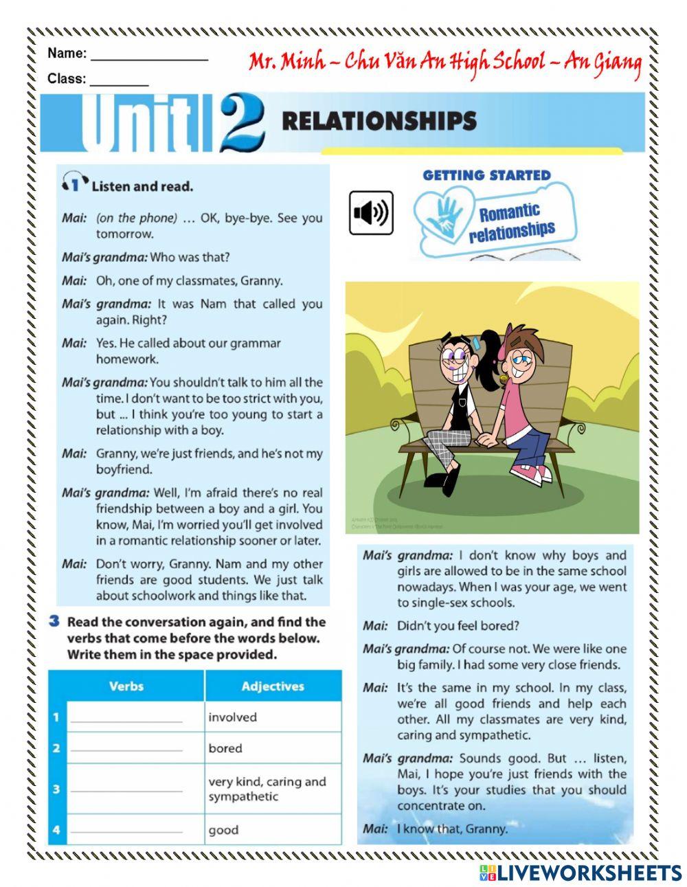 English 11 - Unit 2 - Getting Started-Language-Reading