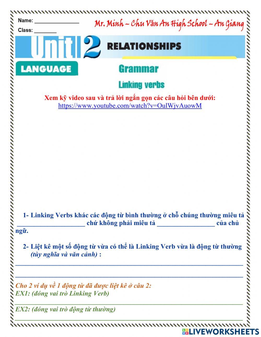 English 11 - Unit 2 - Getting Started-Language-Reading