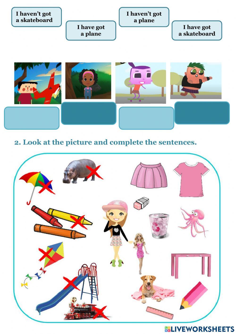 Have got and haven't got