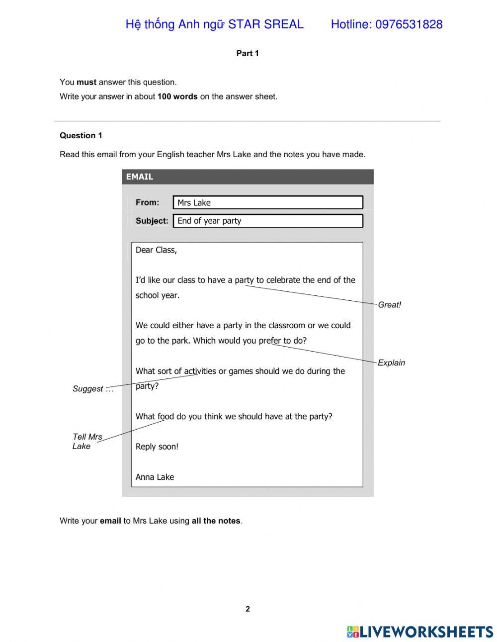 B1 writing Worksheet Live Worksheets b1-writing-worksheet-live-worksheets