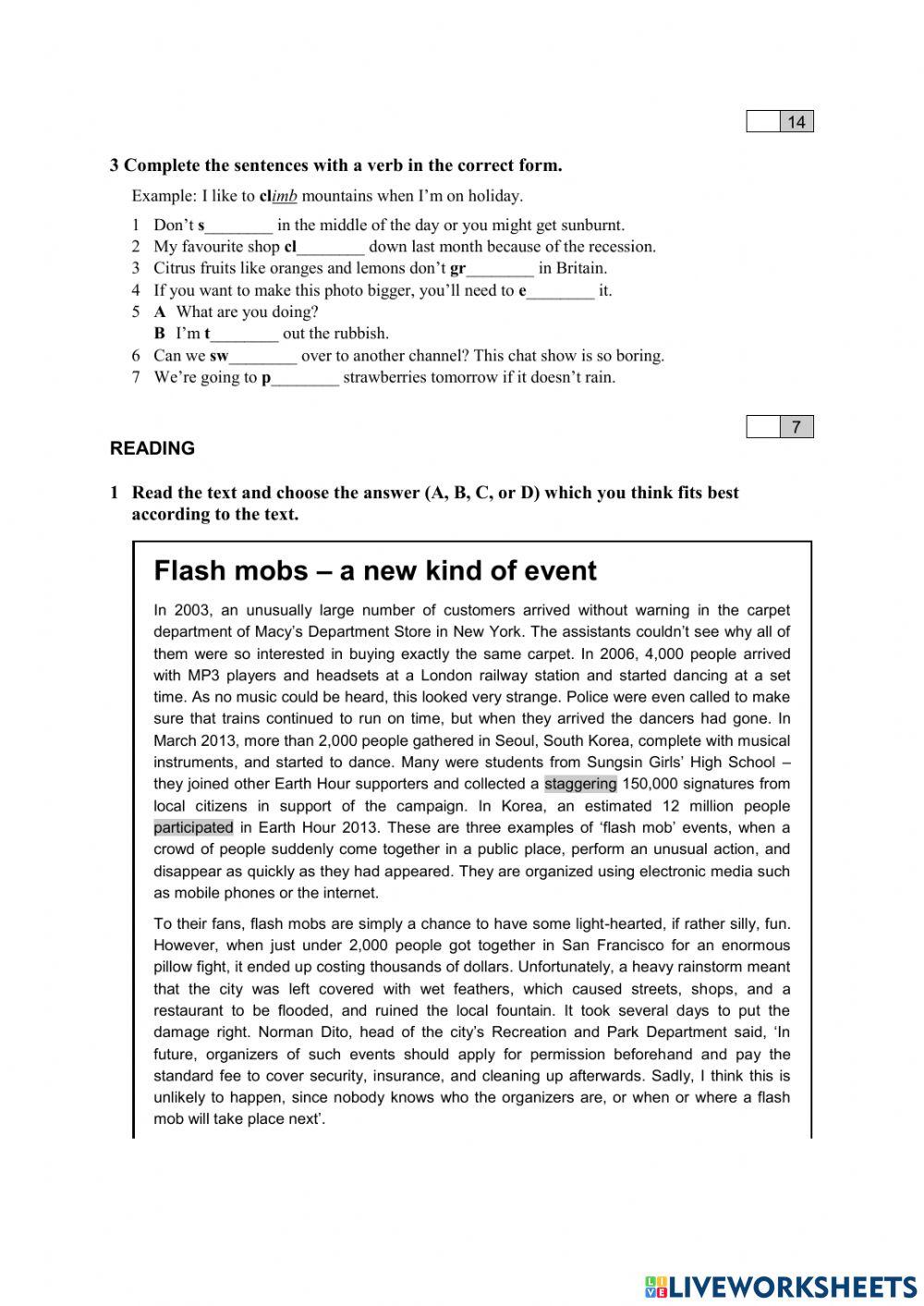 Mid year test EF Plus