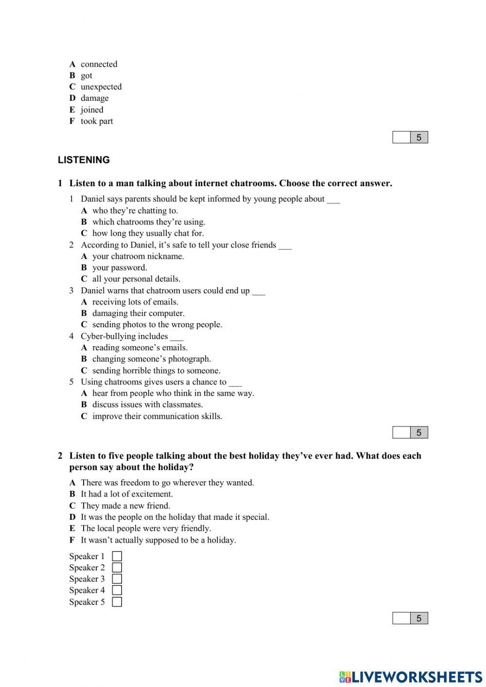 Mid year test EF Plus