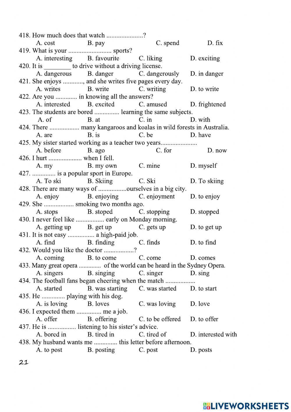 Practice for grade 12-6
