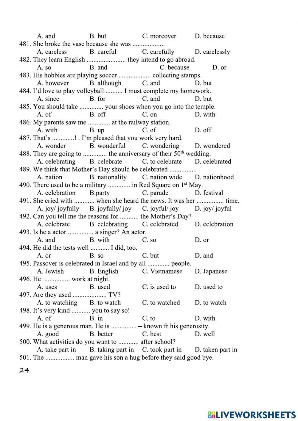 Practice for grade 12-6
