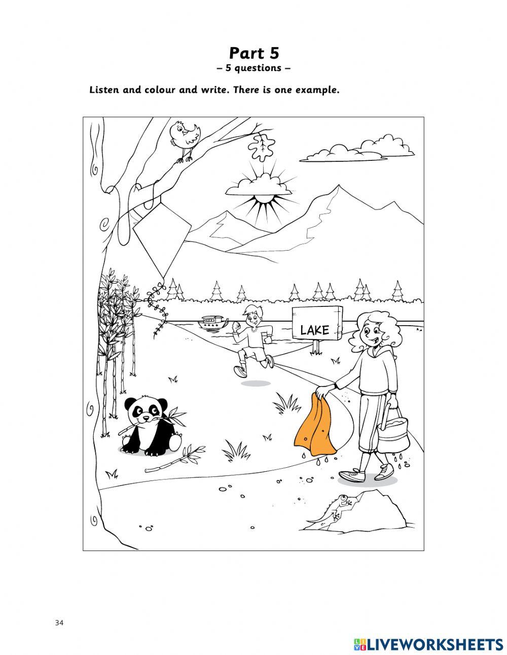 A1 Movers Listening part 5