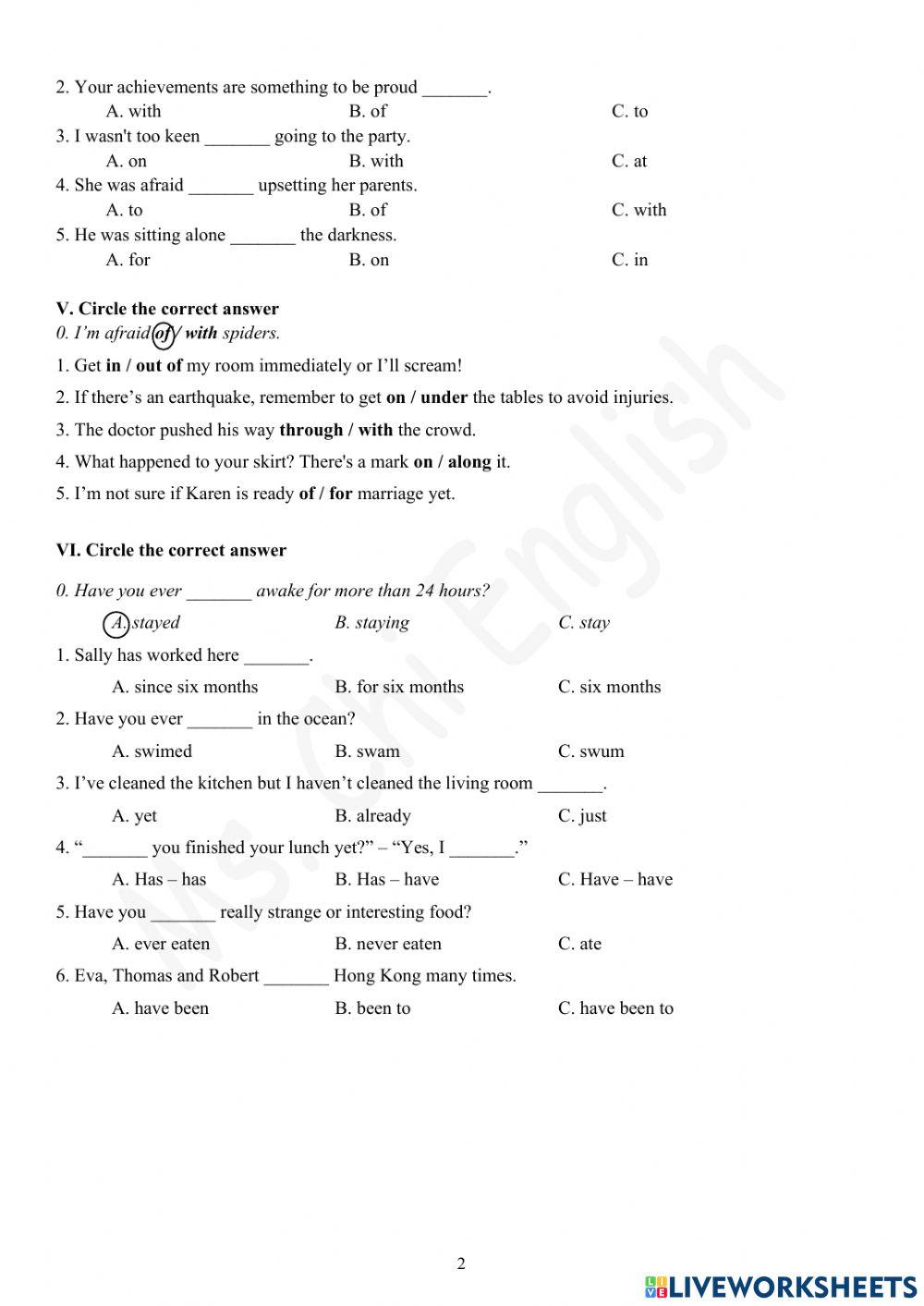 Viet Teacher-S6-WEEK 7-U1-GRAMMAR REVISION