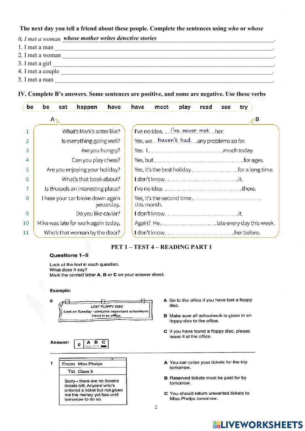 Viet Teacher - S7 - Week 7 - U1 - Grammar Revision