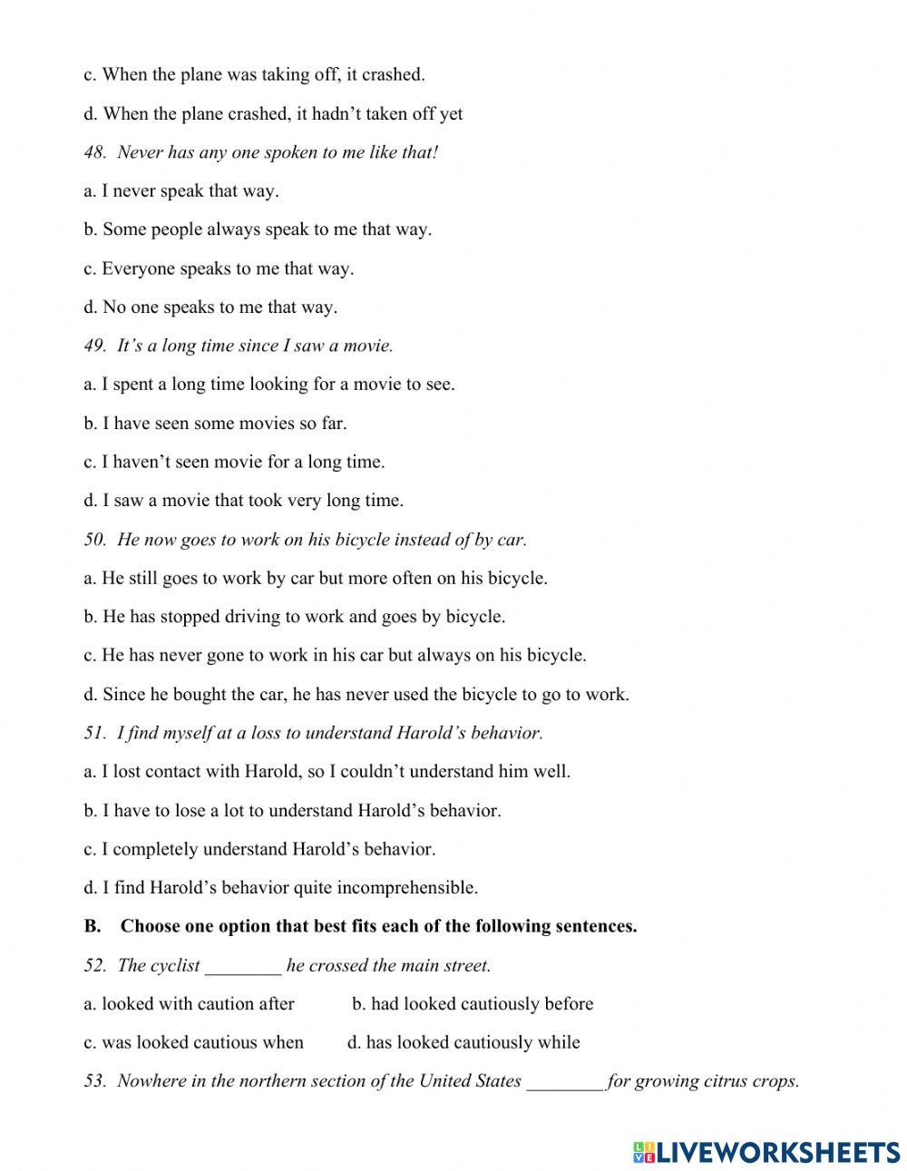 English 11-Unit 2-Test 1