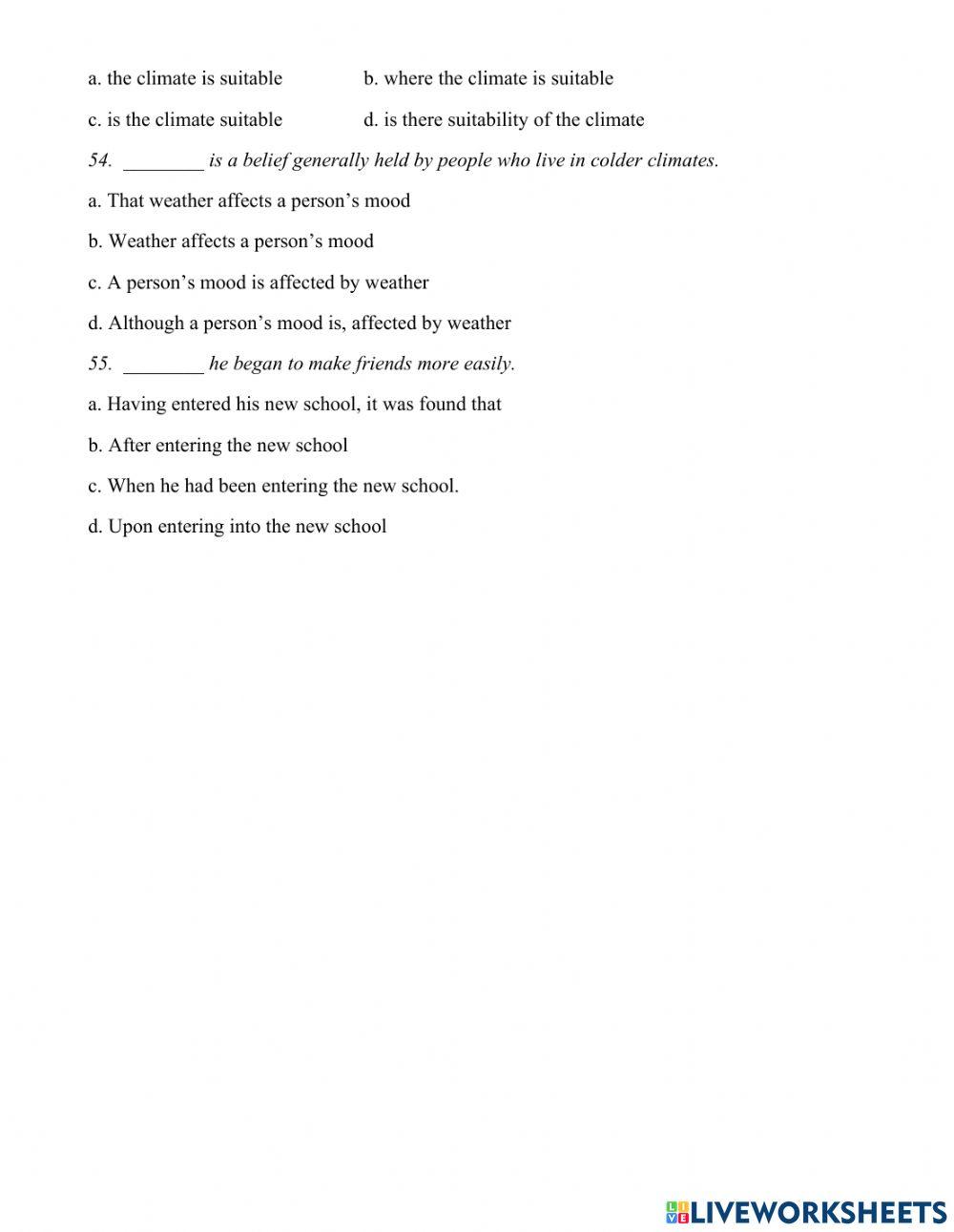 English 11-Unit 2-Test 1