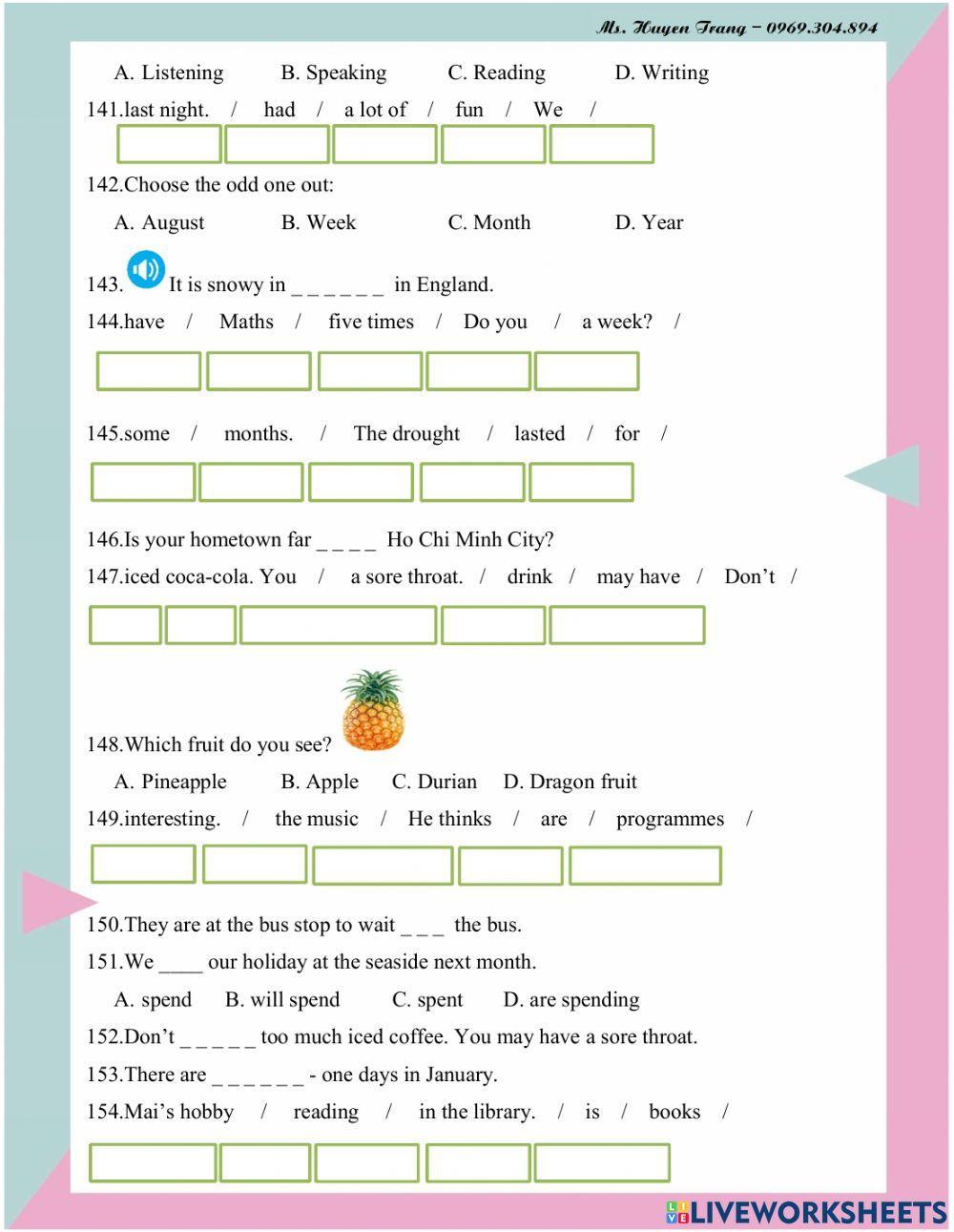 IOE 5 - CẤP HUYỆN - 2022 (PHẦN 2)