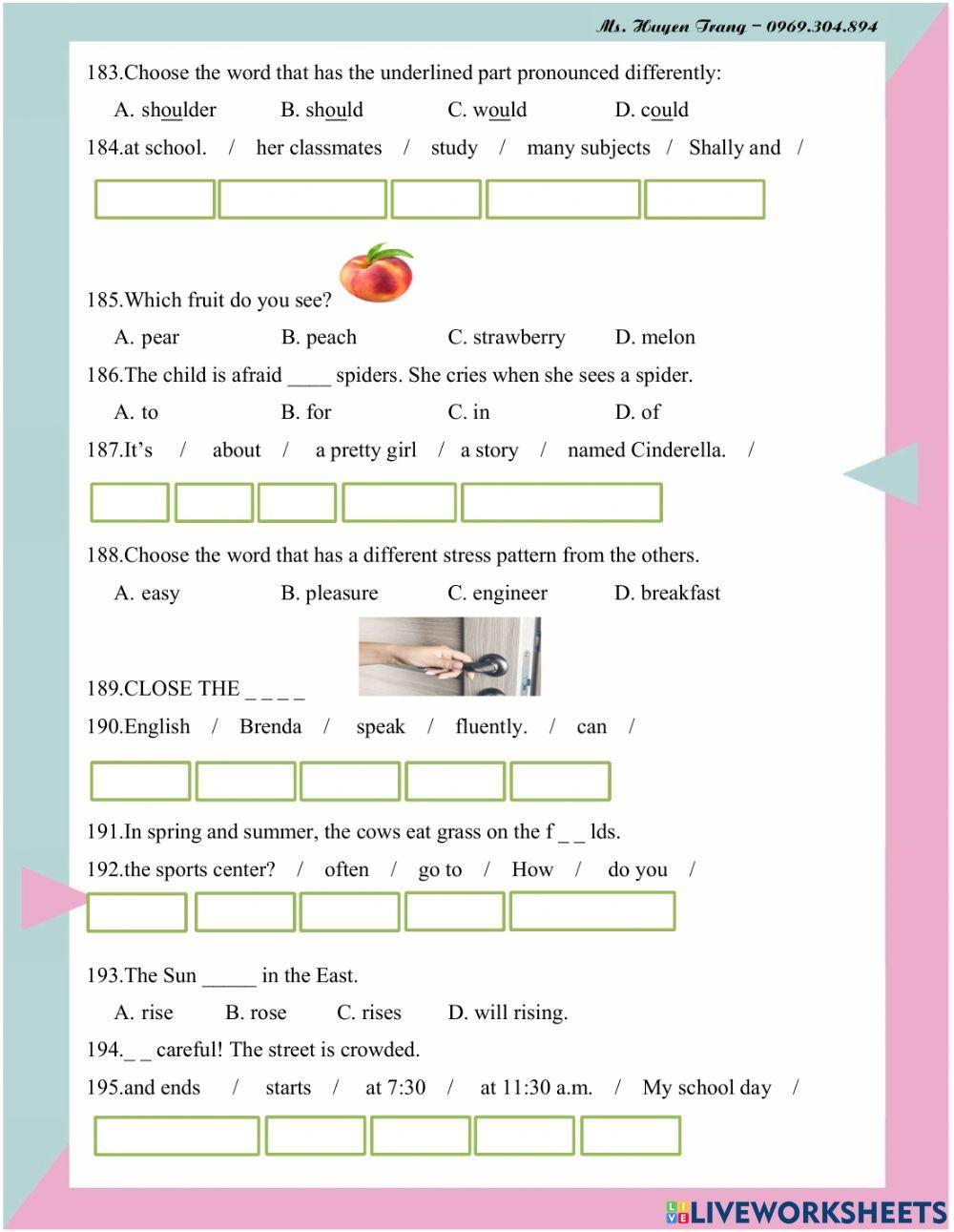 IOE 5 - CẤP HUYỆN - 2022 (PHẦN 2)