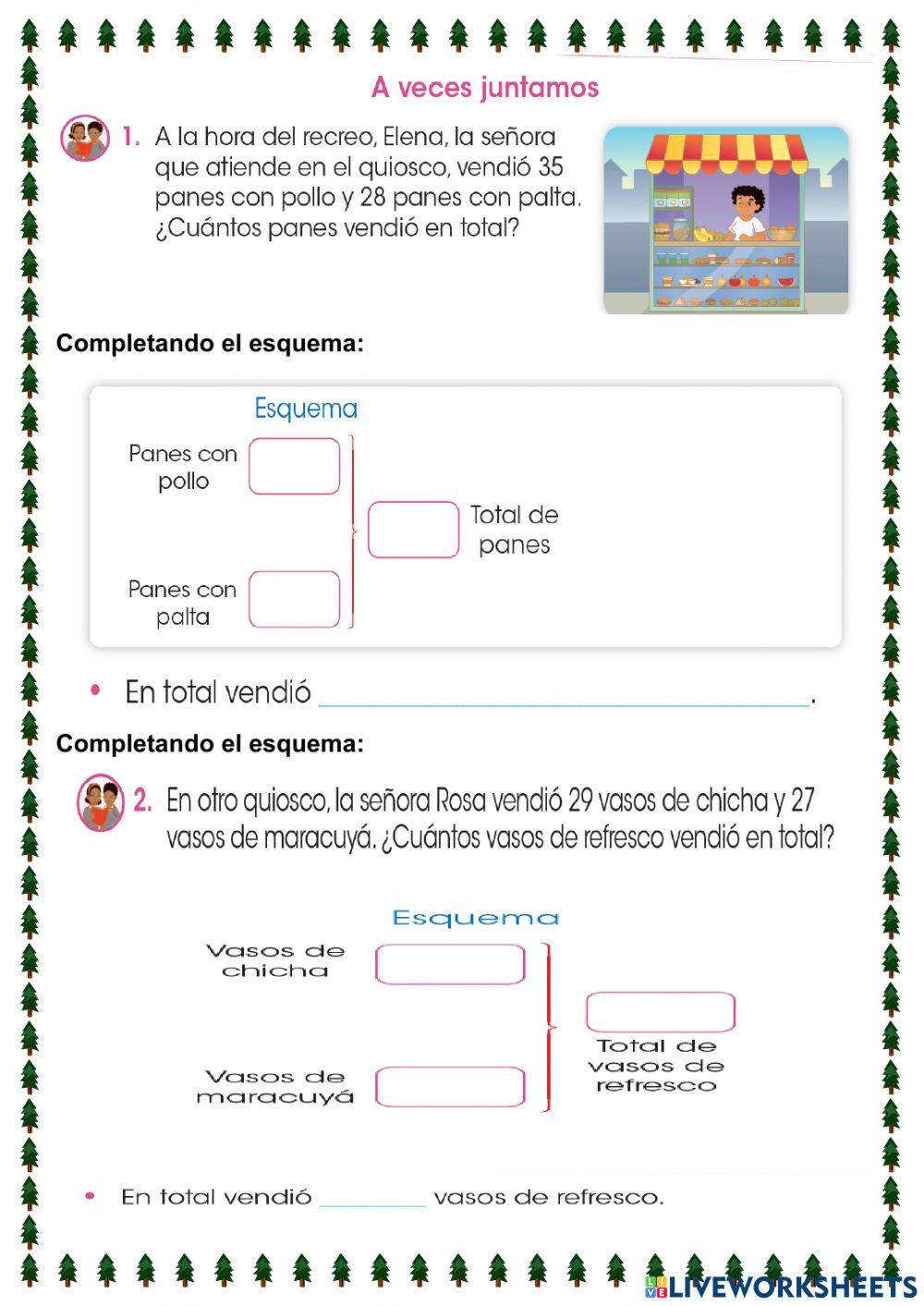 Problemas de adición