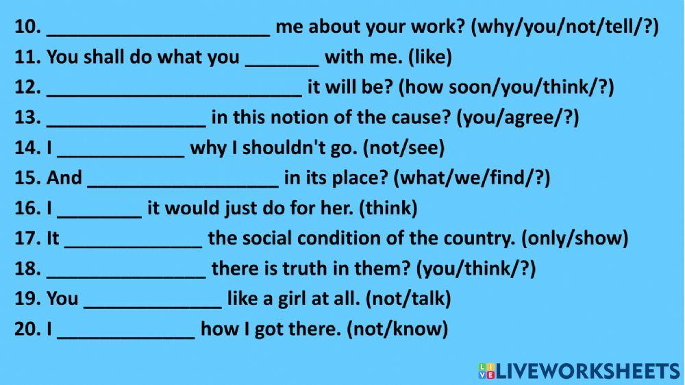 Present Simple I-we-you-they-he-she