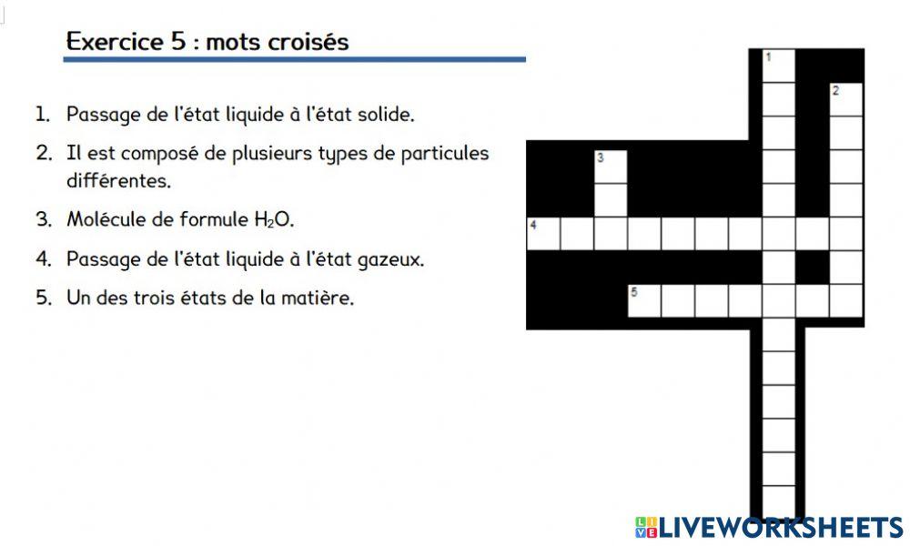 Mots croisés Mots croisés