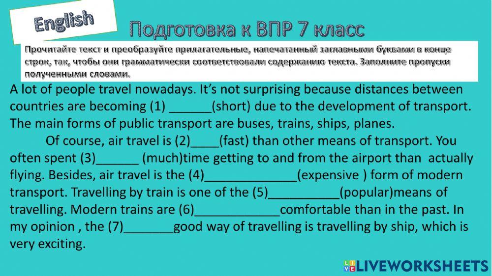 Degrees of comparison , ordinal numbers