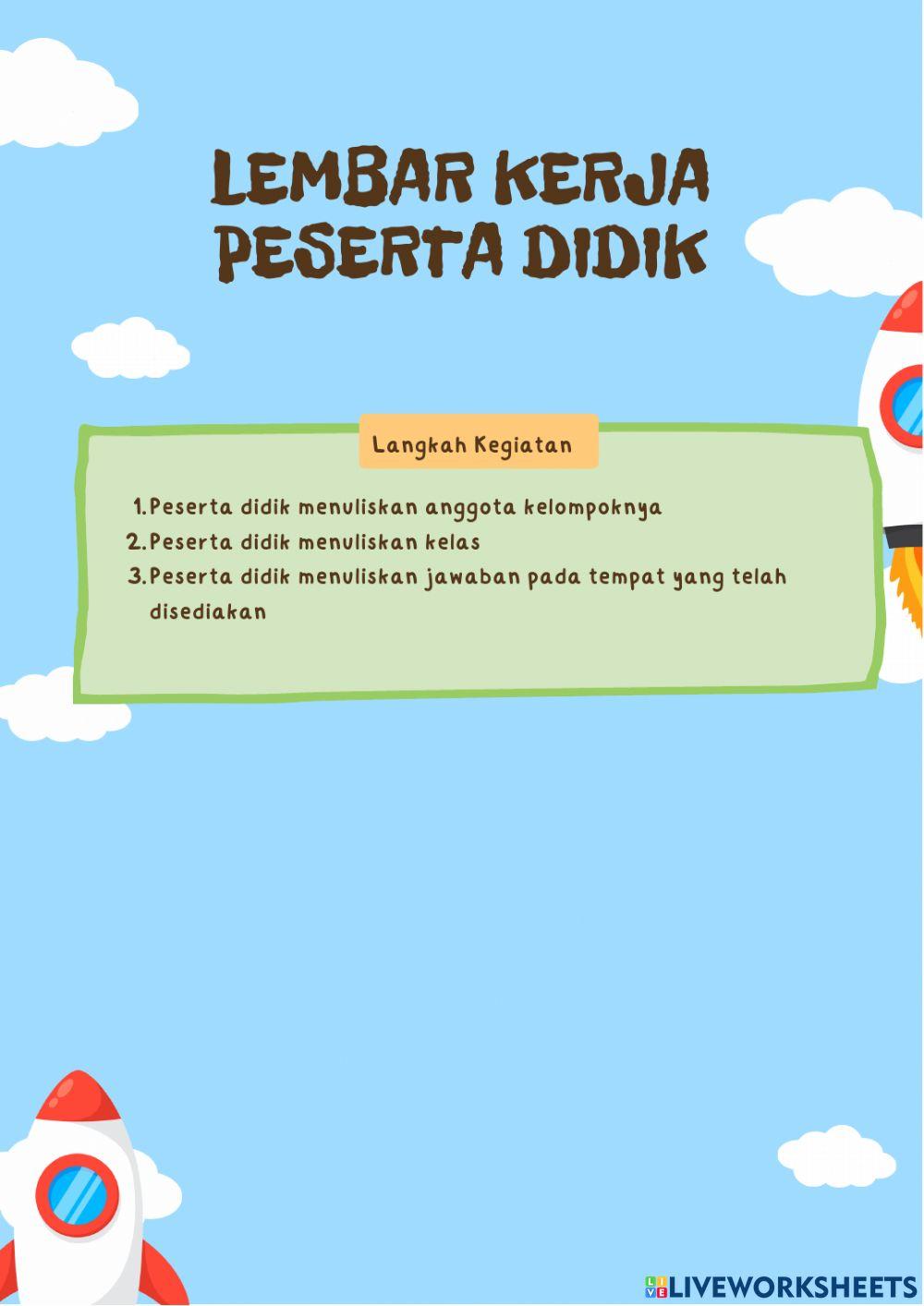 LKPD pergerakan bulan bumi matahari